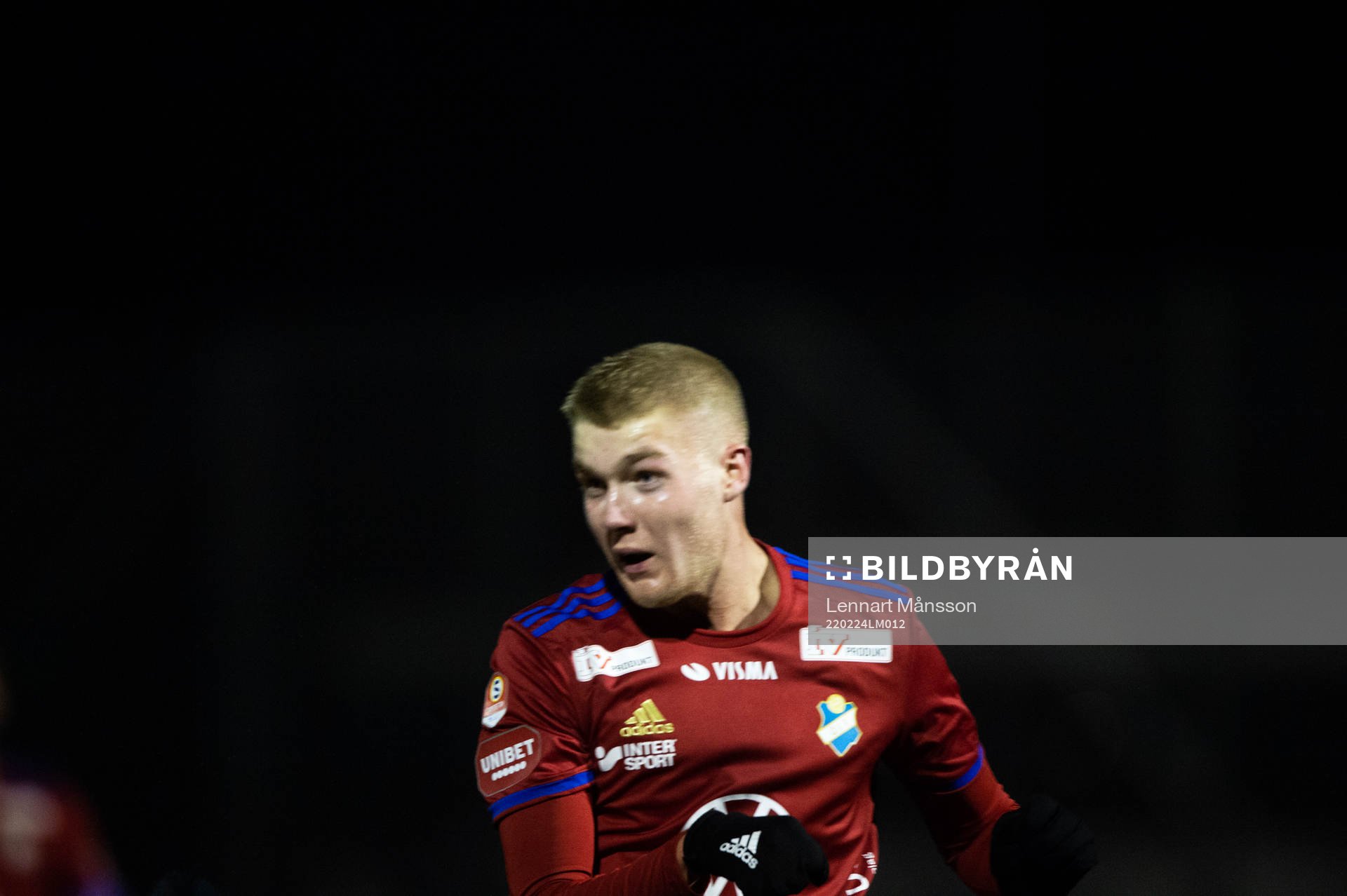 Östers Dennis Svernfors i träningsmatchen mellan IFK