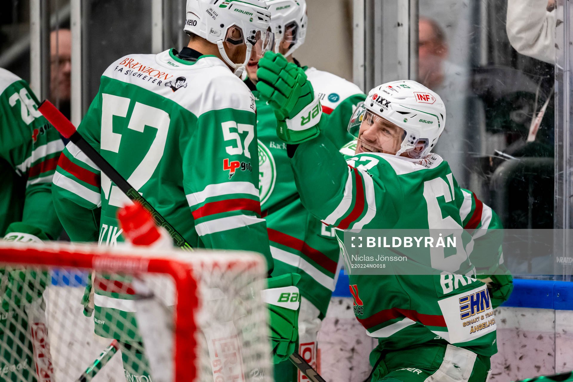 Rögles Leon Bristedt jublar