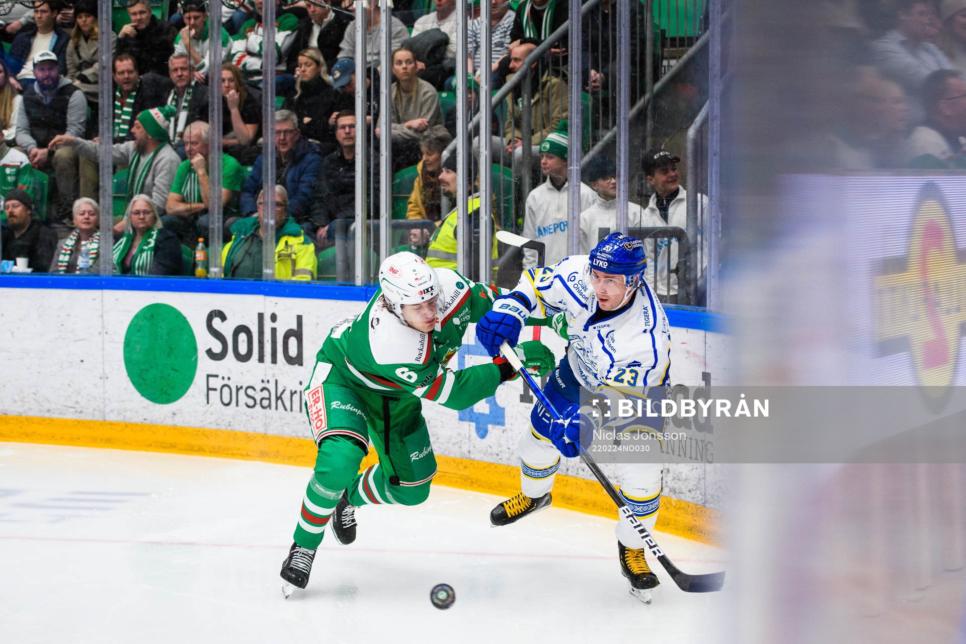 Rögles Tony Sund och Leksands Mikael Ruohomaa