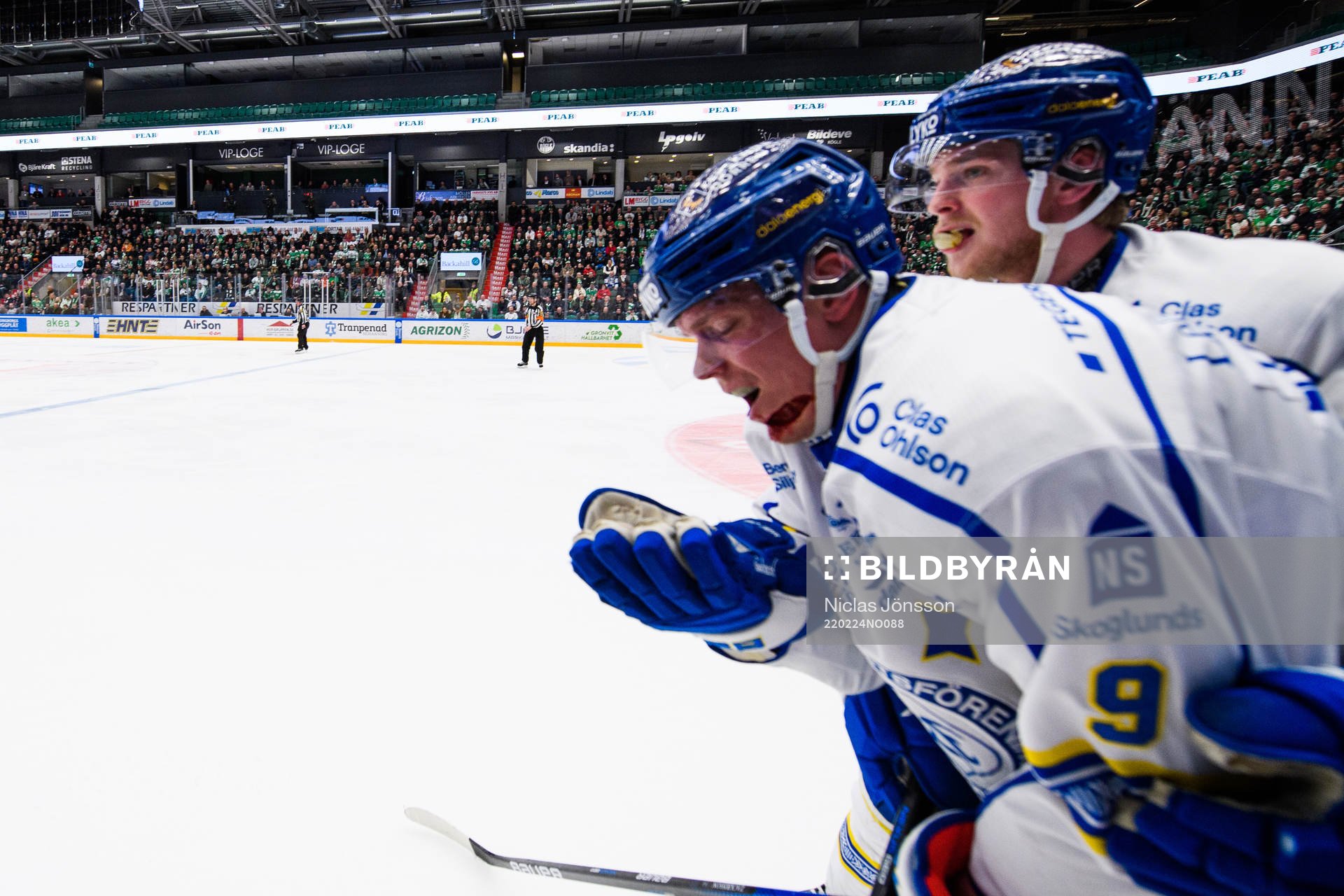 Leksands Patrik Zackrisson kliver av skadad