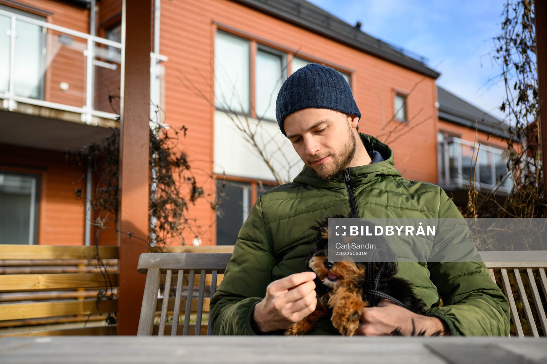 GAIS Gustav Lundgren med sin hund Harry