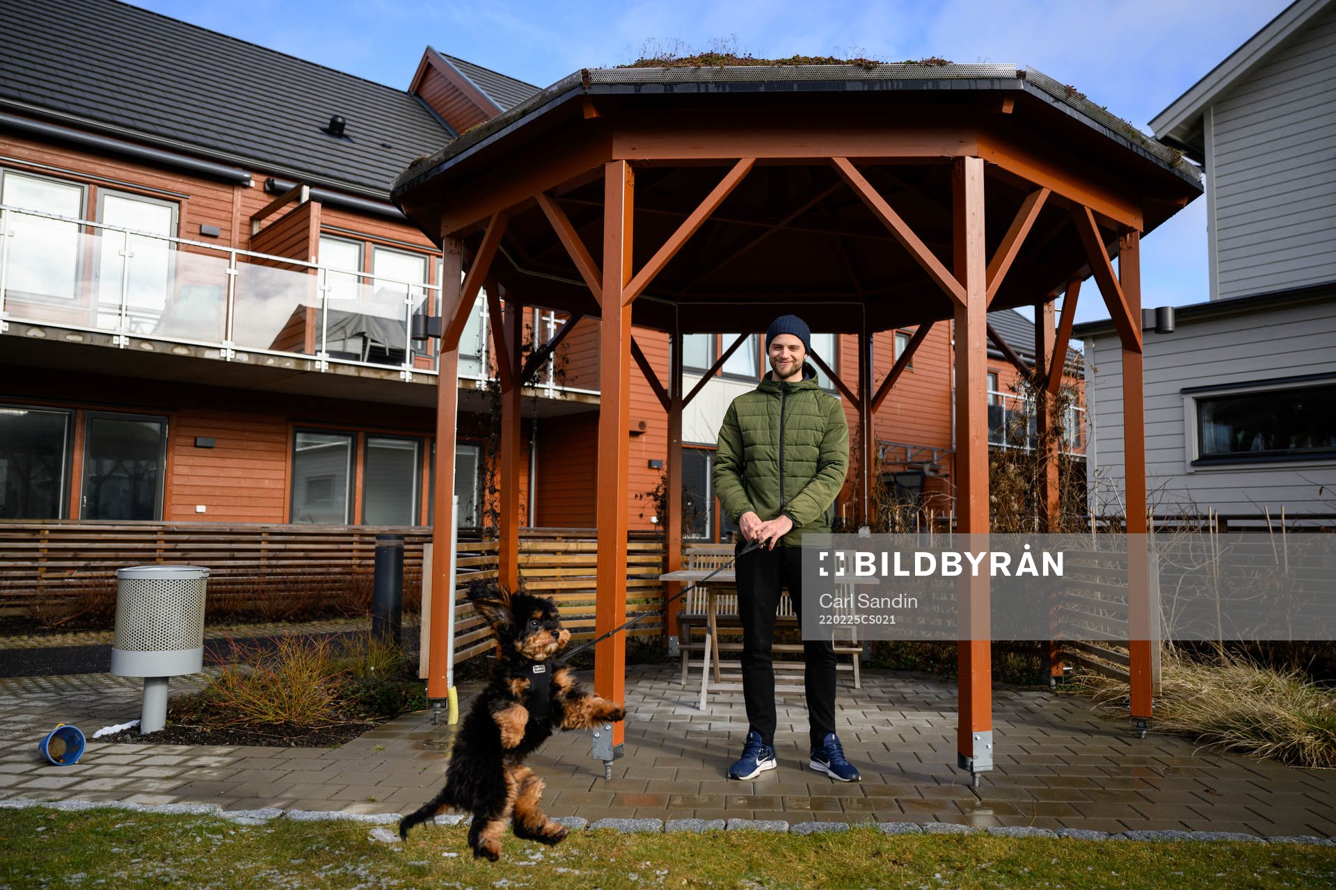 GAIS Gustav Lundgren med sin hund Harry