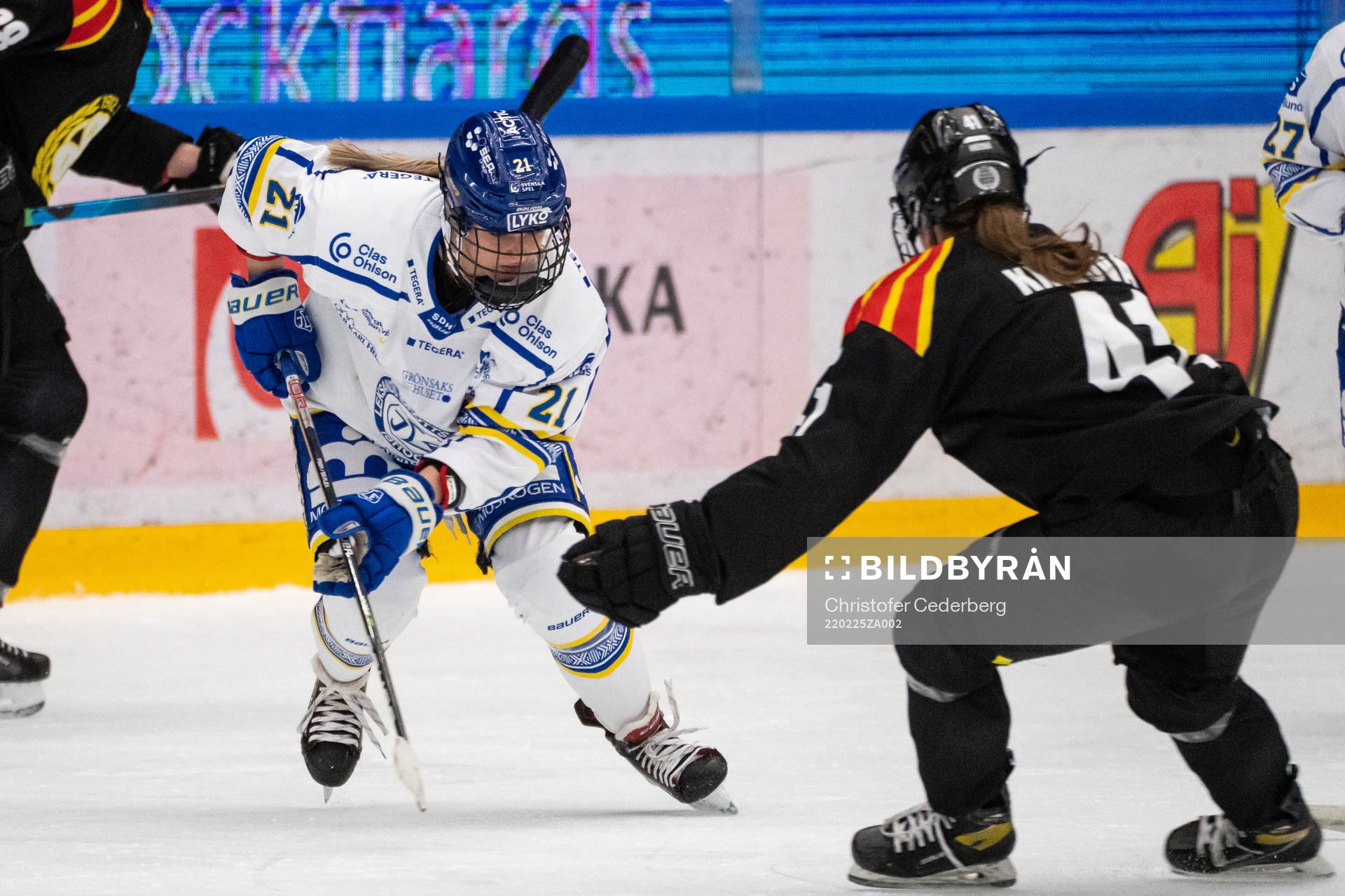 Leksands Tereza Vanisova  och Brynäs Denisa Krizova