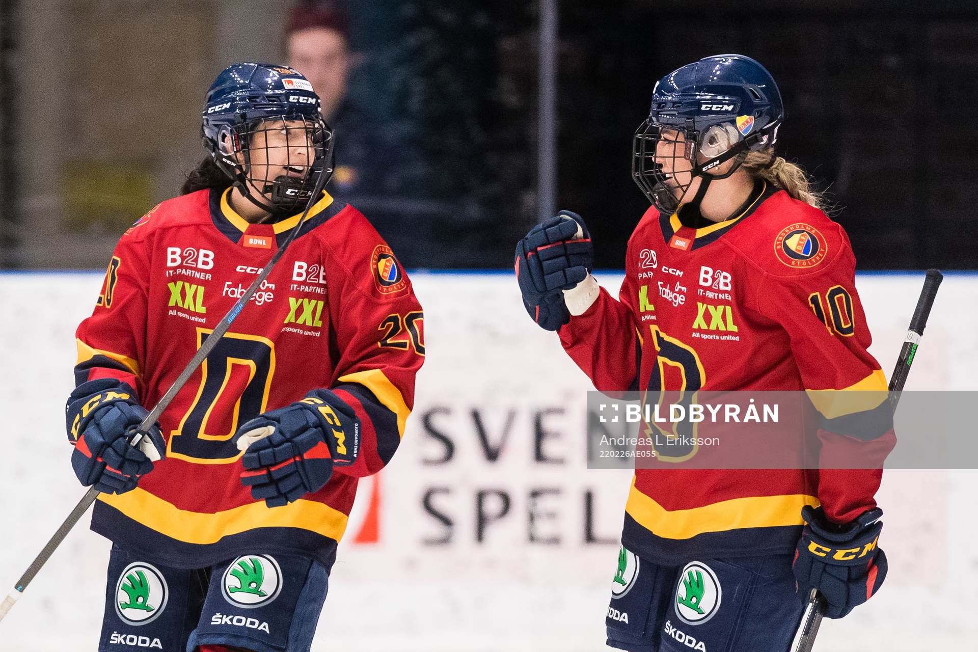 Djurgårdens Fanny Rask jublar
