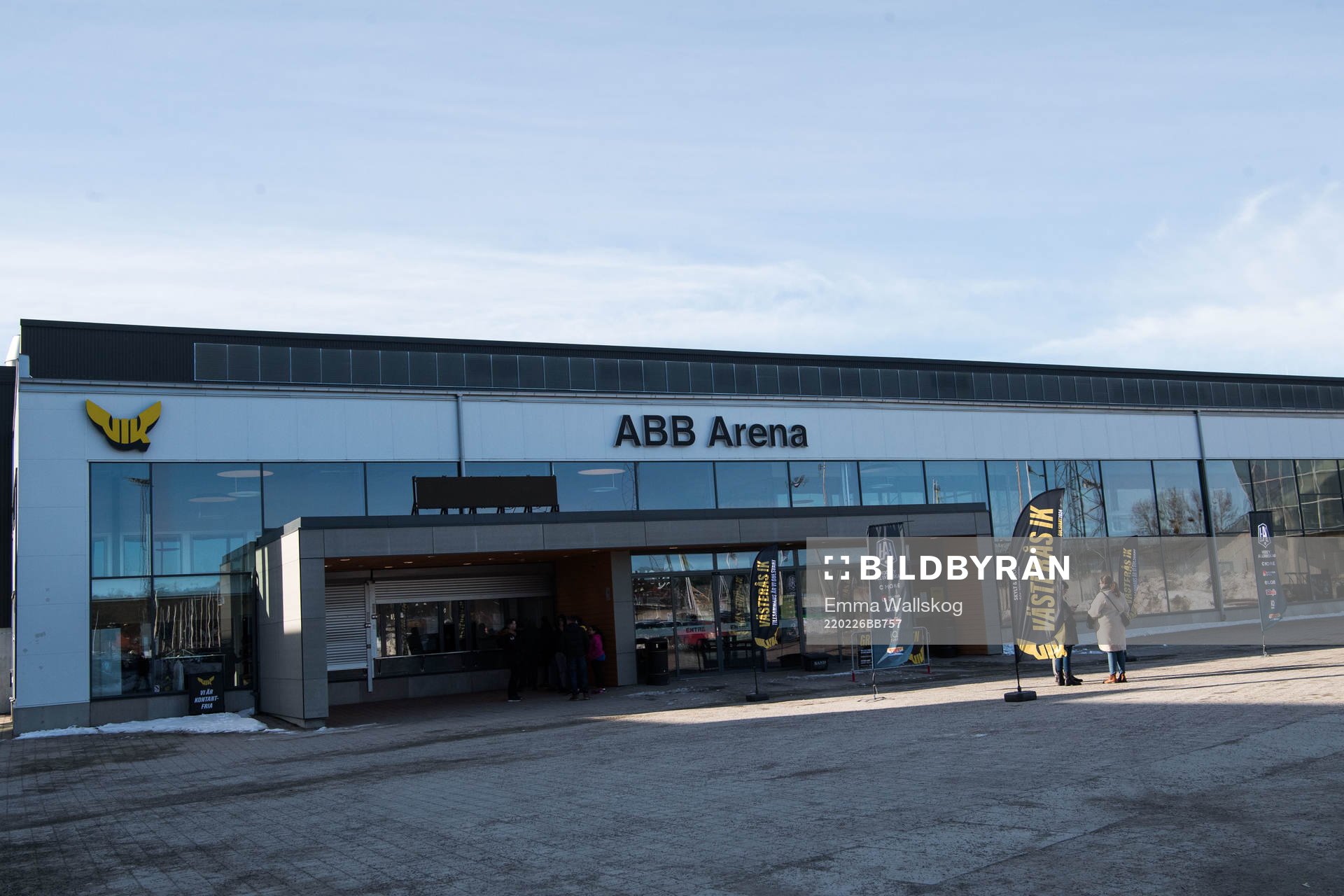 Exteriör vy över ABB Arena
