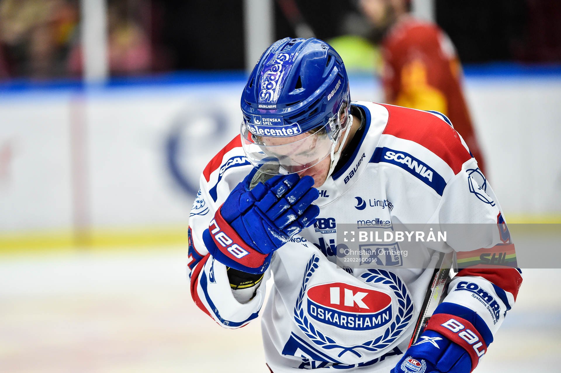 Oskarshamns Hampus Plato har ont