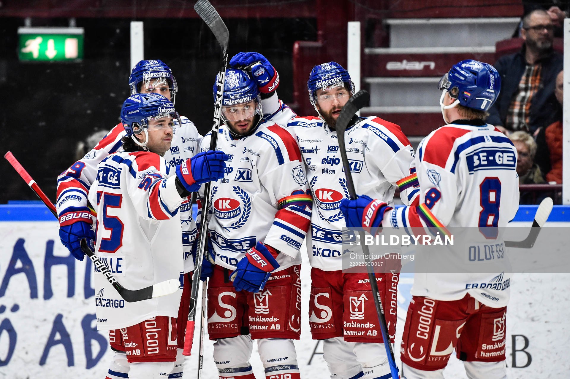 Oskarshamns Tomas Zohorna (m) jublar med lagkamrater