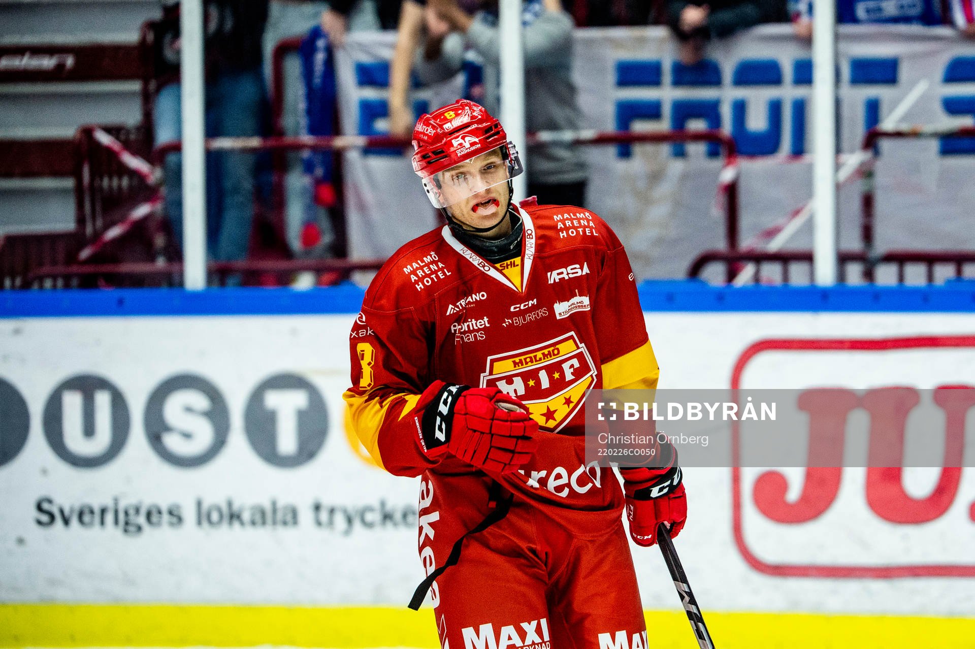 Malmö Redhawks Johan Olofsson deppar