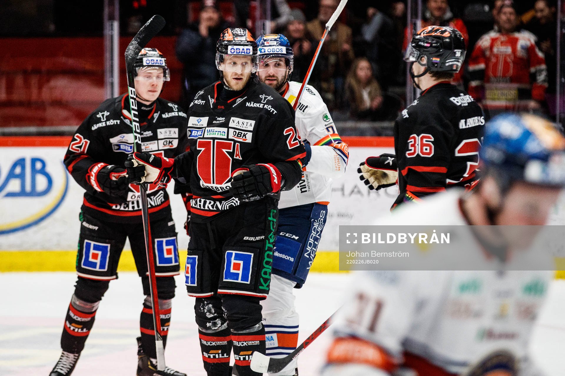 Örebros Jani Lajunen jublar