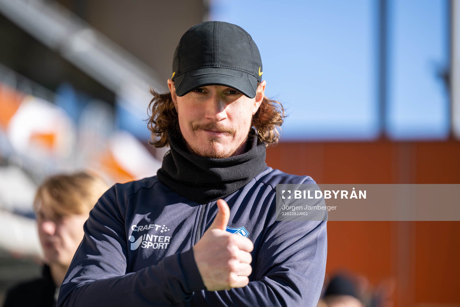 Norrbys assisterande tränare Marcus Översjö under fotbollsmatchen i Svenska Cupen mellan Norrby och IFK Göteborg den 26 februari 2022 i Borås.