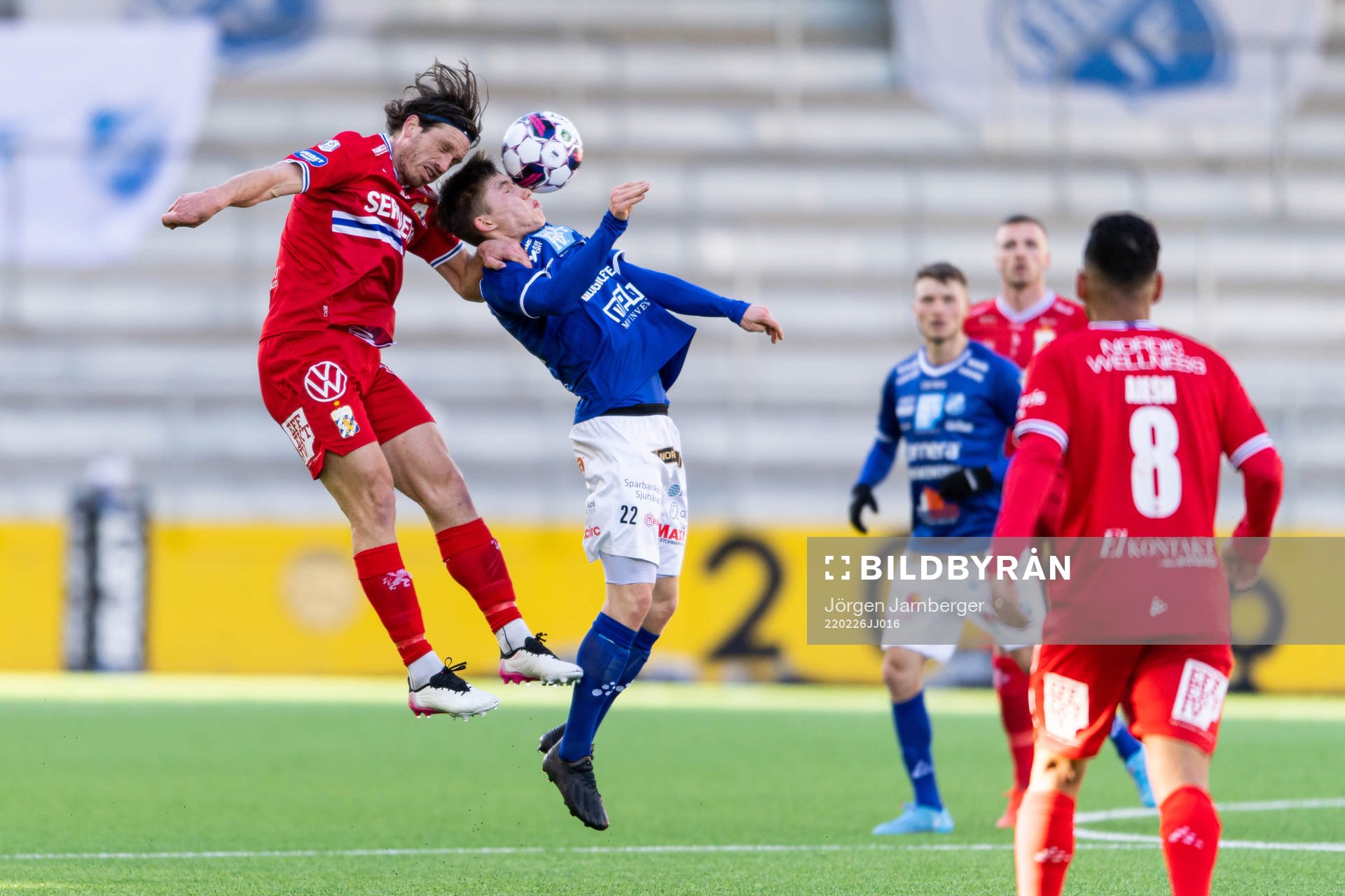 IFK Göteborgs Gustav Svensson och Norrbys Gustav Berggren
