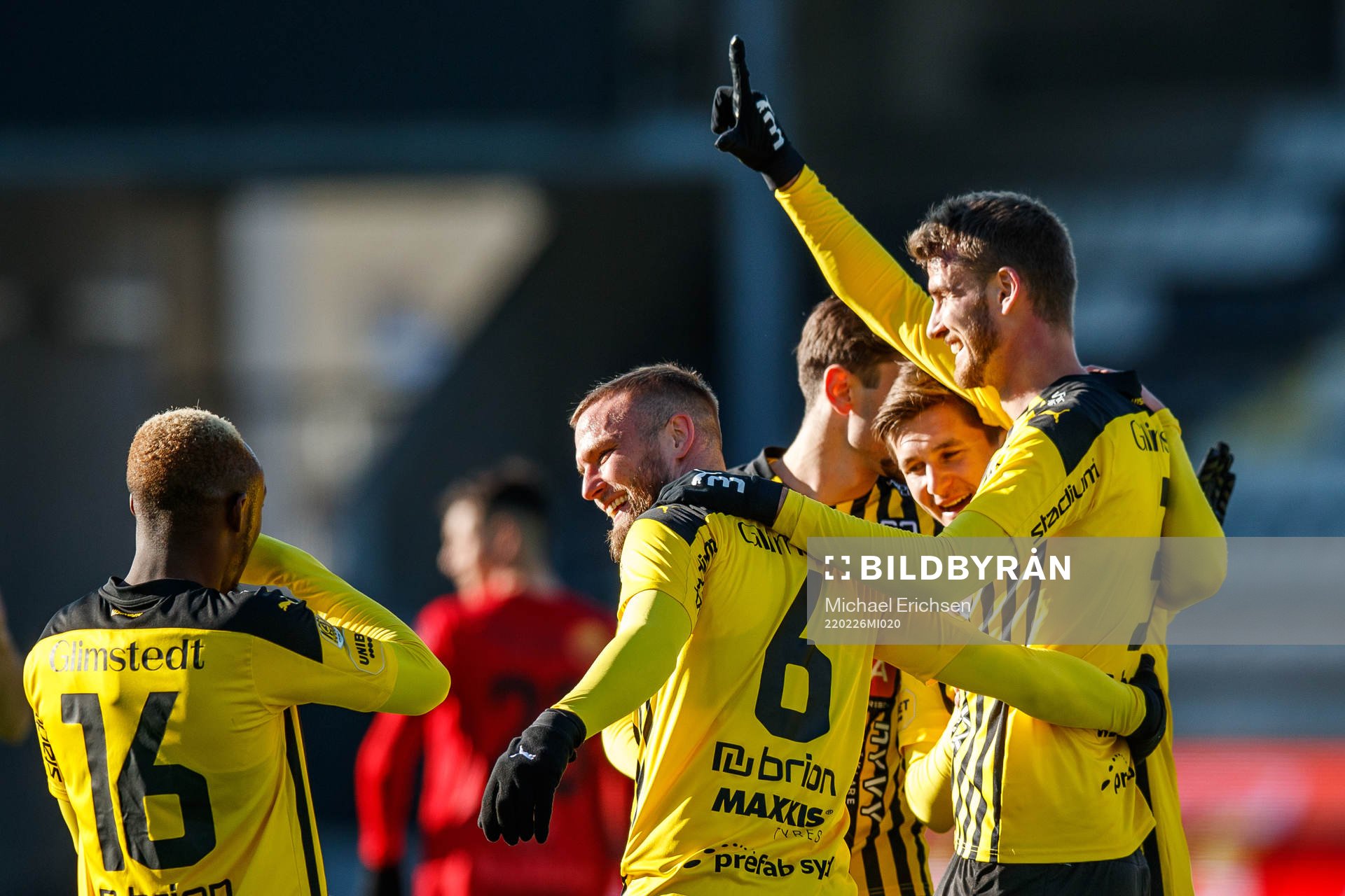 Häckens Johan Hammar jublar efetr 5-0