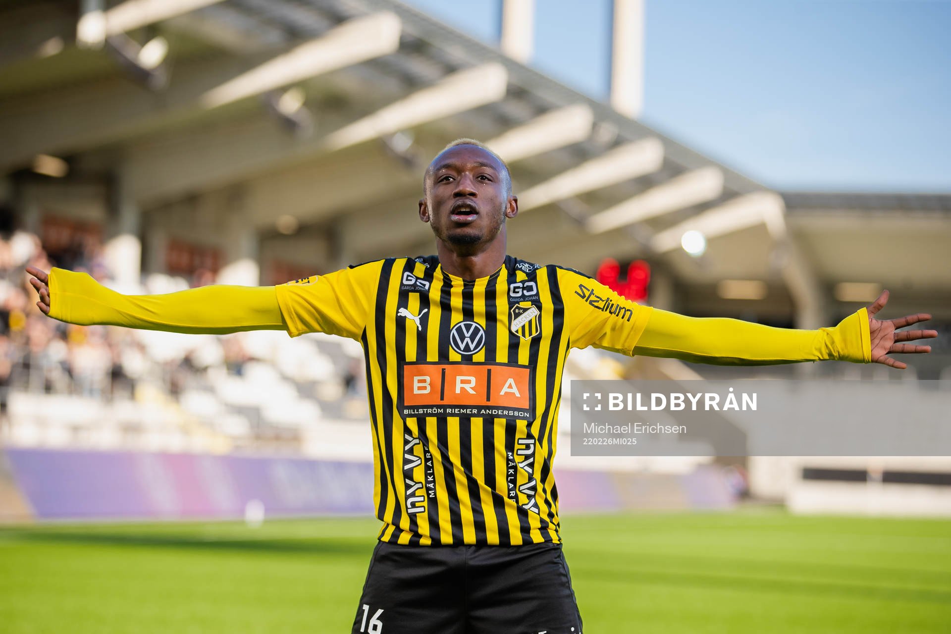Häckens Benie Traore jublar 3-0