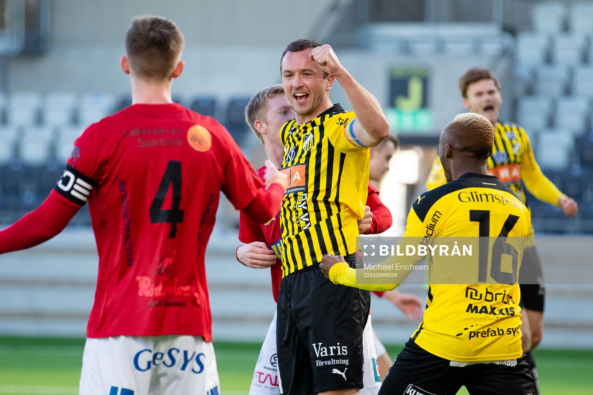 Häckens Even Hovland jublar