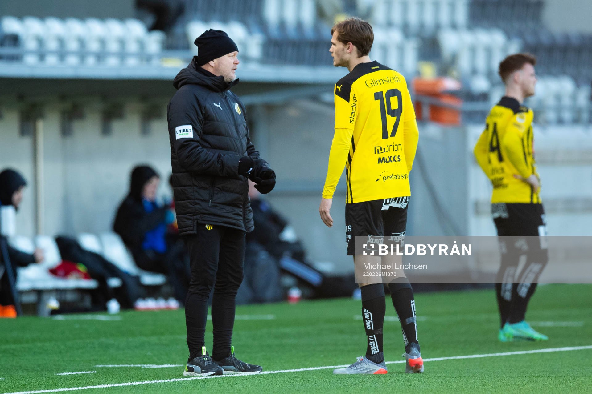 Häckens tränare Per-Mathias Høgmo och Oscar Uddenäs