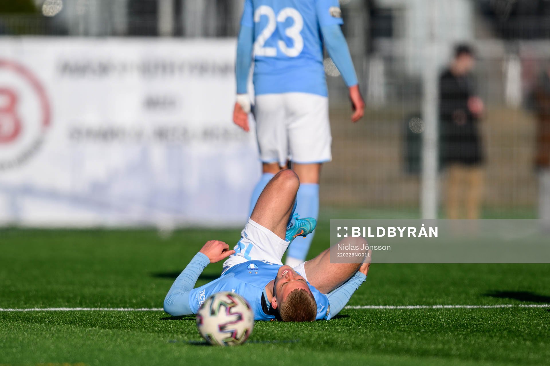 Malmö FFs Felix Beijmo har ont