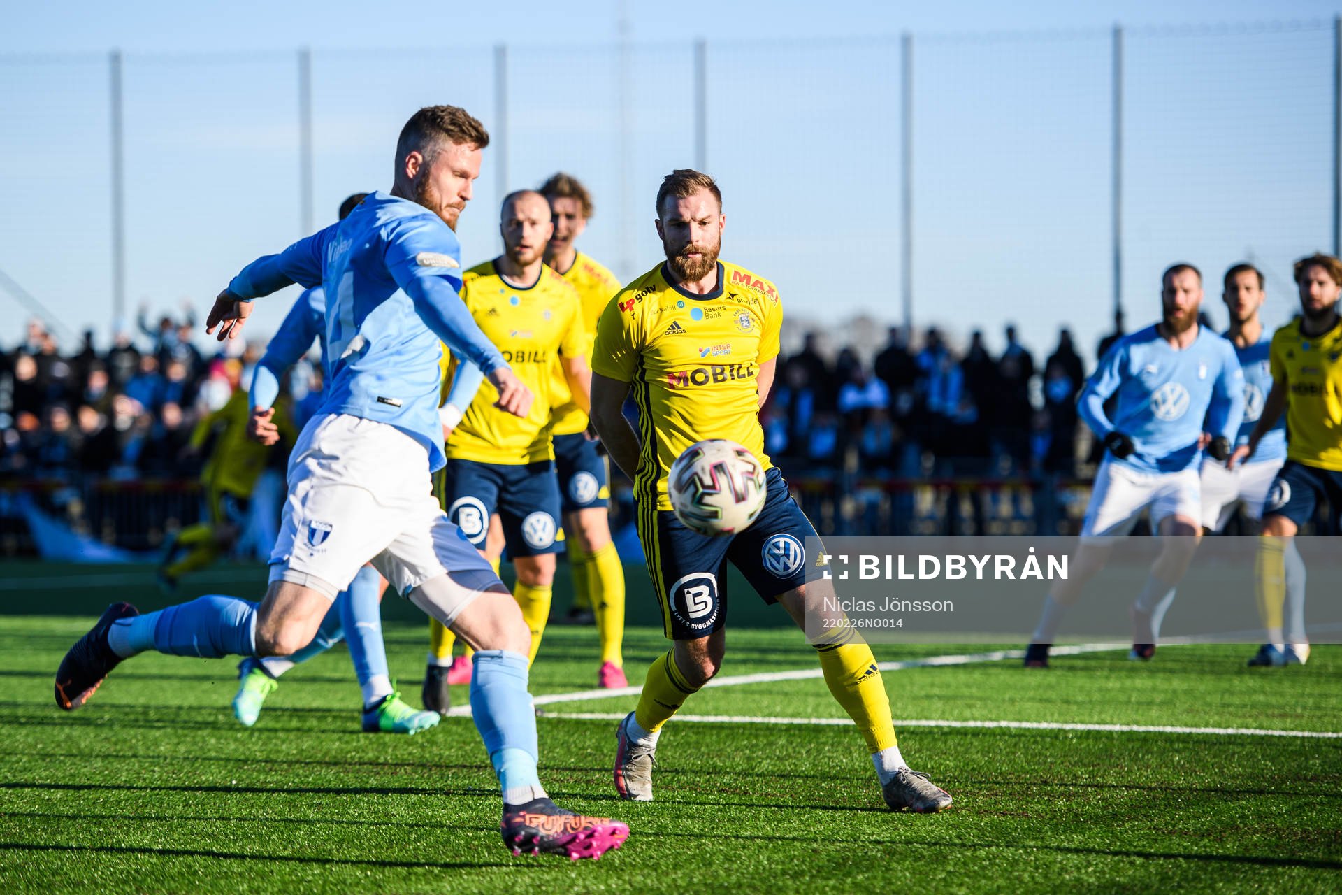 Malmö FFs Lasse Nielsen och Ängelholms Emil Åberg