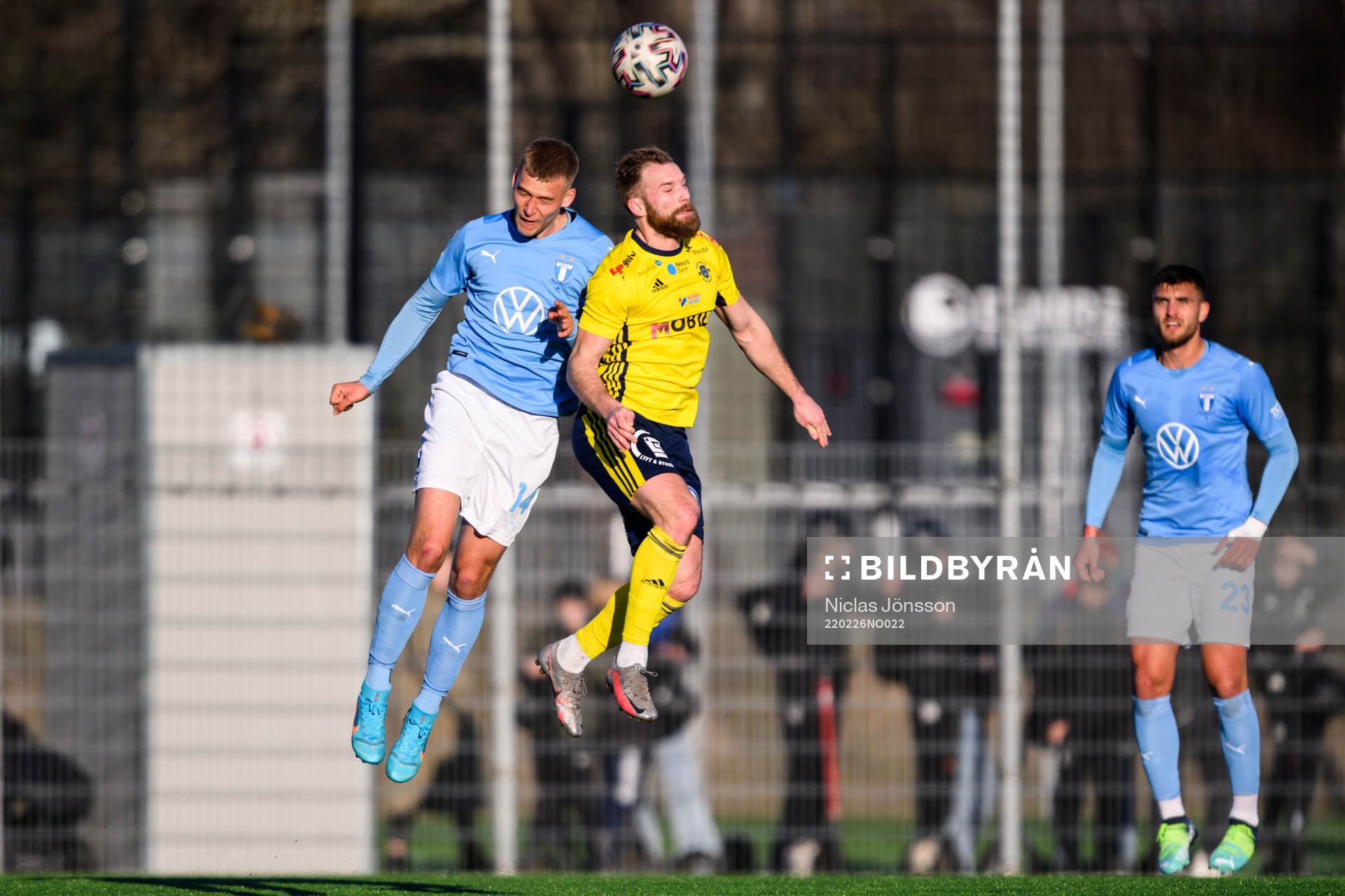 Malmö FFs Felix Beijmo och Ängelholms Emil Håkansson
