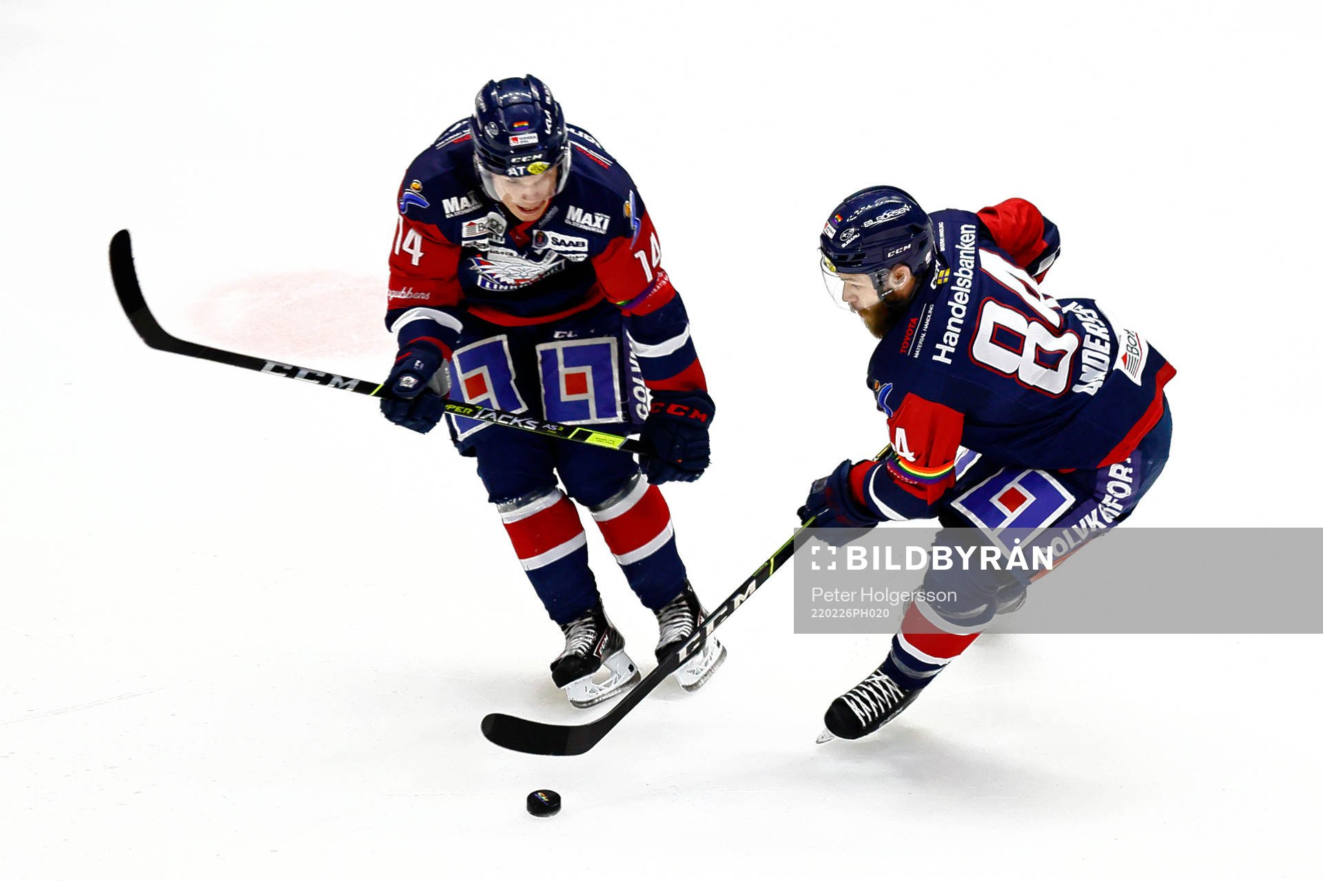 Linköpings Arvid Costmar och Jimmy Andersson