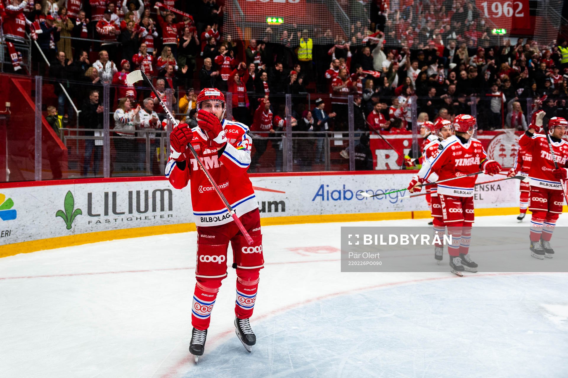 Timrås Albin Lundin jublar