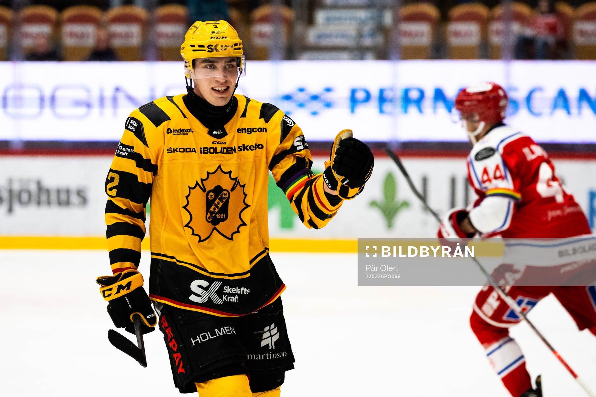 Skellefteås Adam Wilsby jublar
