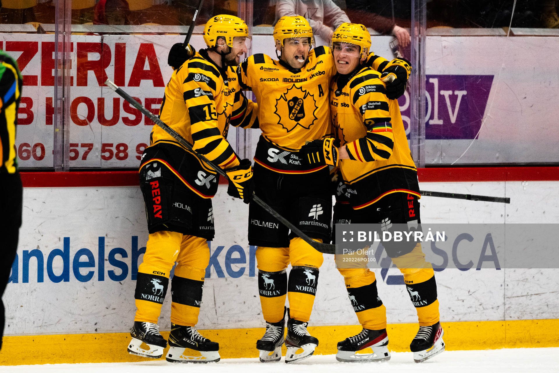 Skellefteås Adam Wilsby jublar
