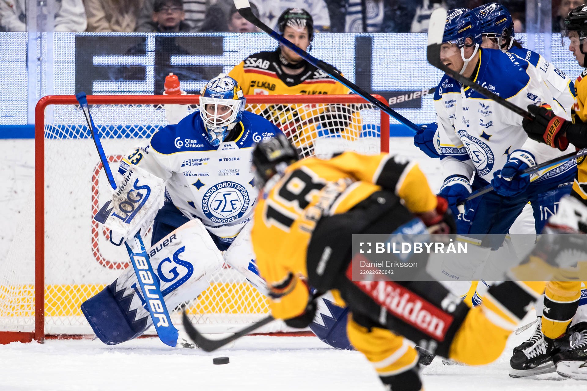 Leksands målvakt Axel Brage