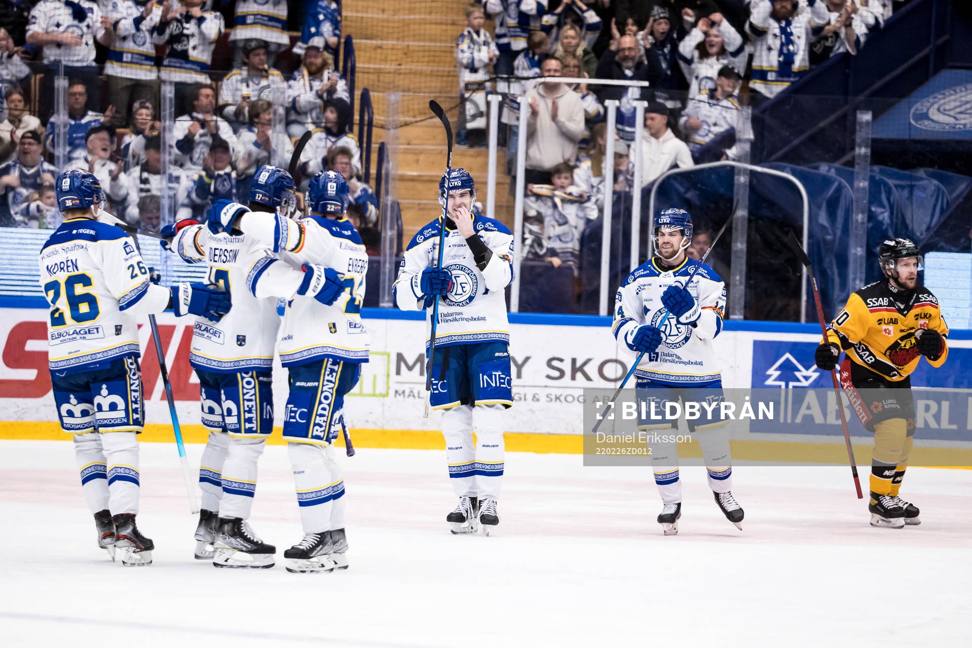 Leksands Linus Andersson jubel