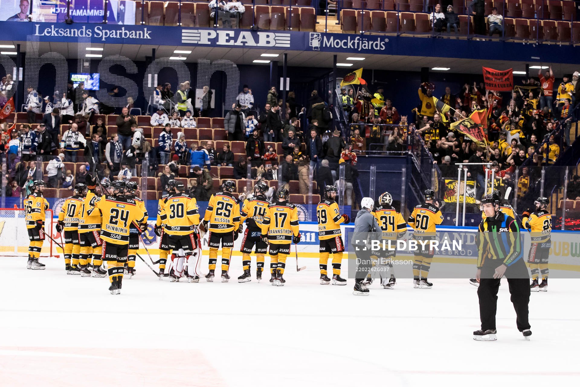 Luleås spelare jublar