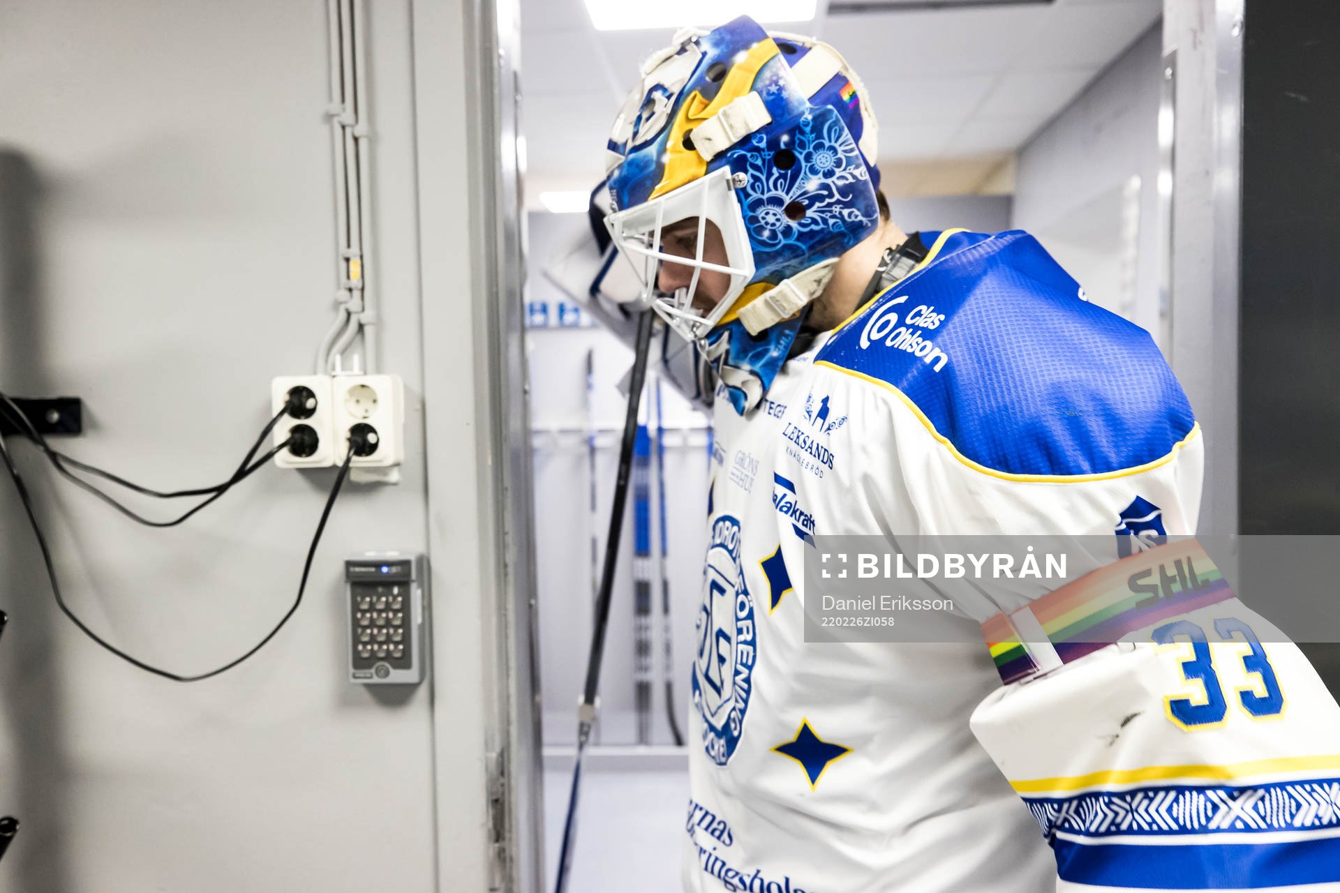 Leksands målvakt Axel Brage  pride ambassadör