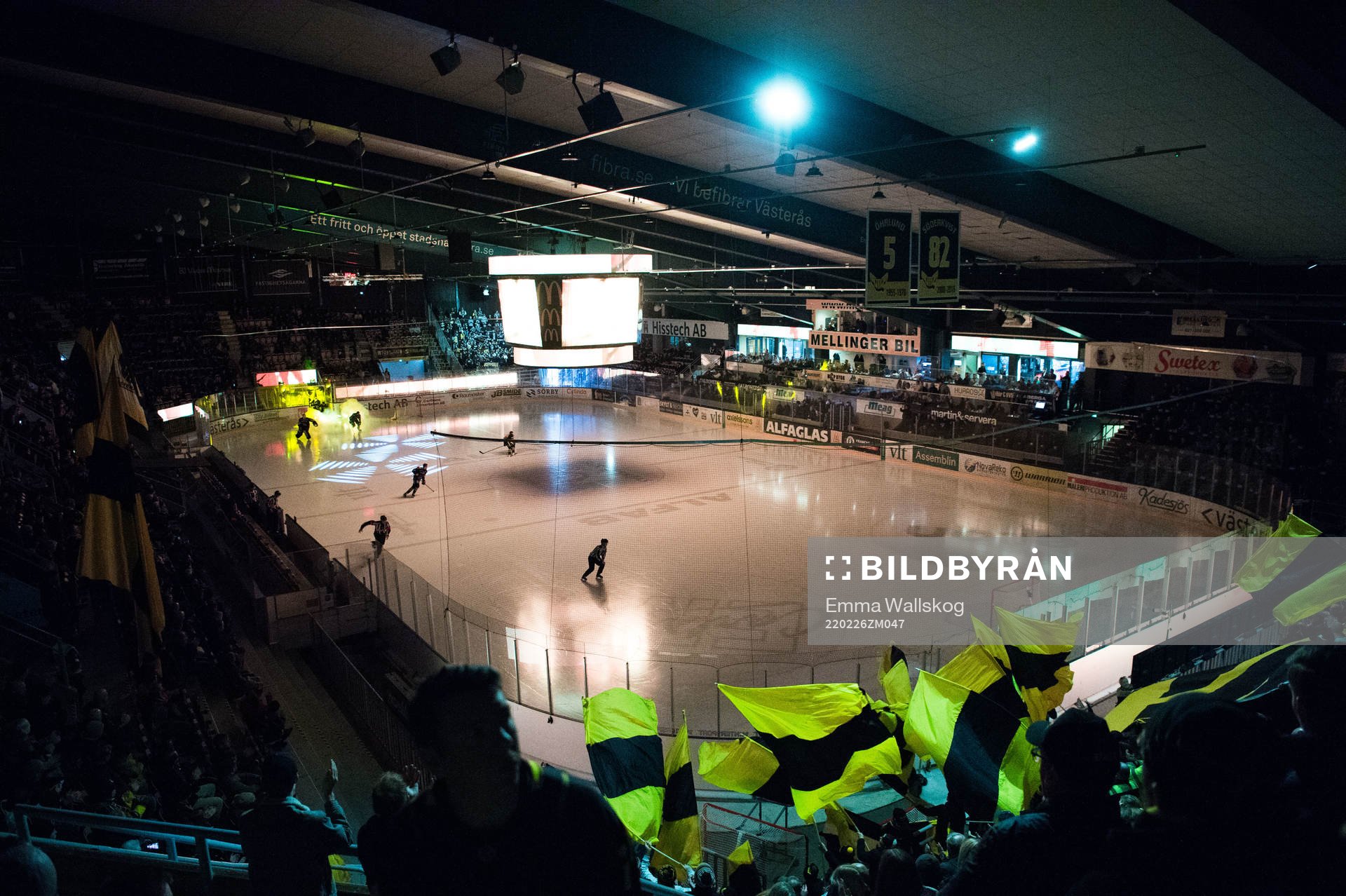 Interiör vy över ABB Arena