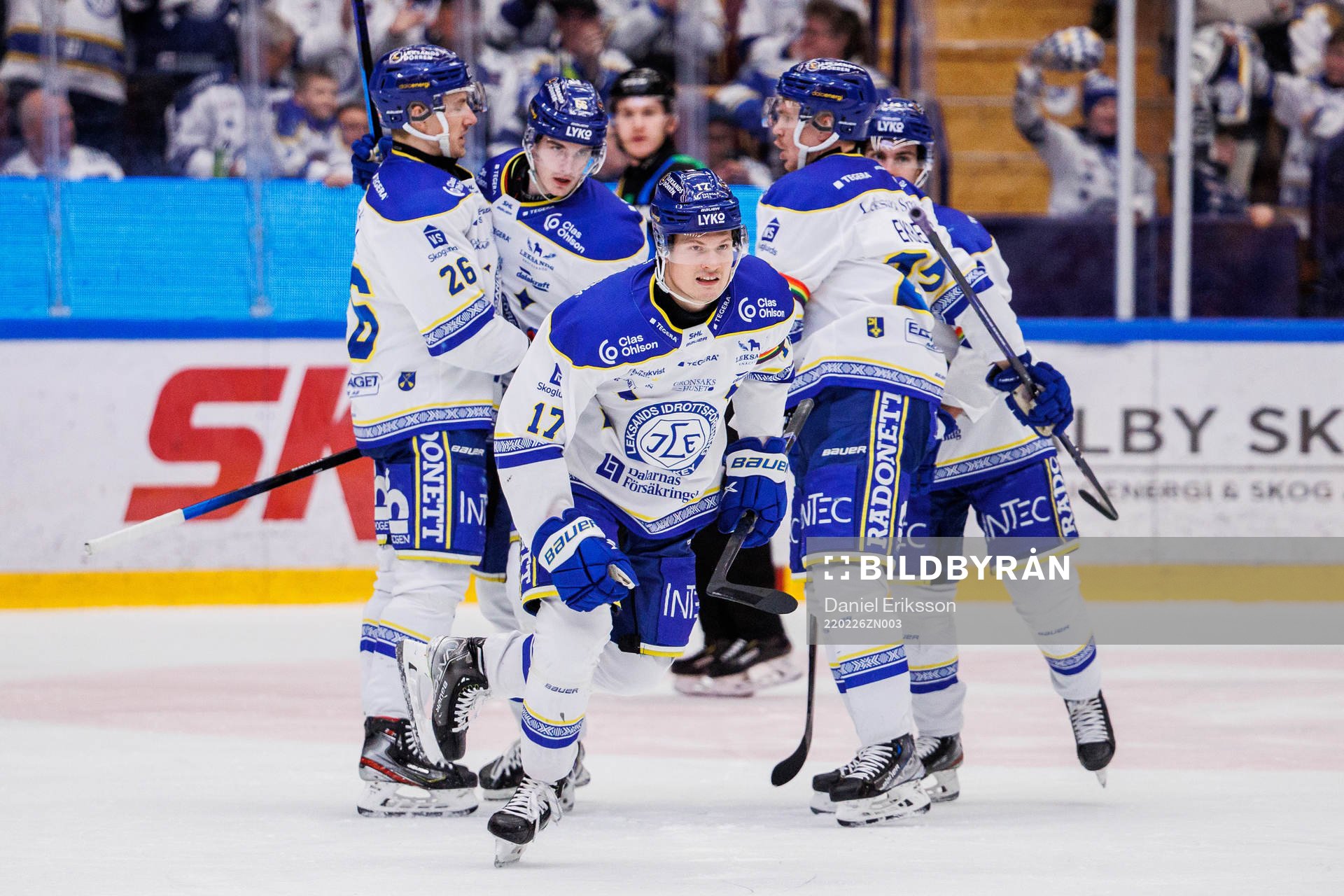 Leksands Linus Andersson jublar