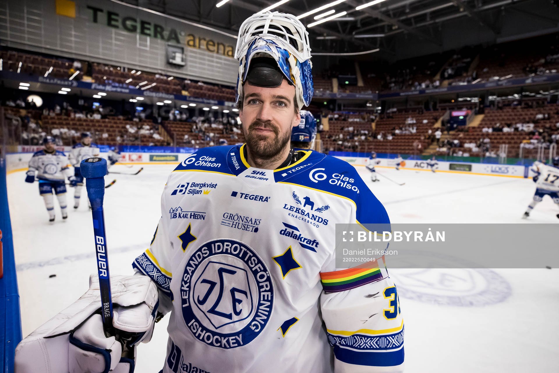 Leksands målvakt Axel Brage  pride ambassadör