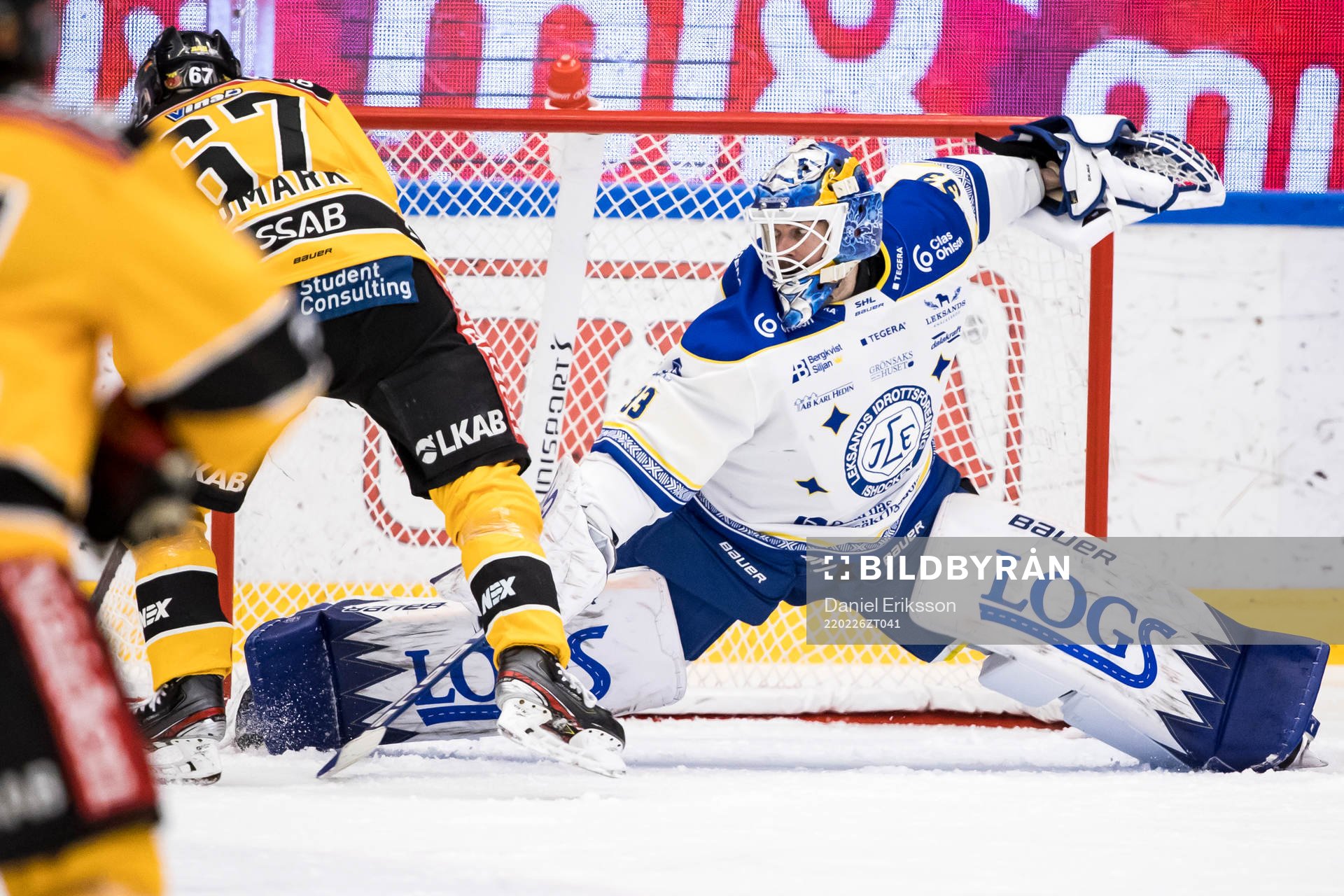 Leksands målvakt Axel Brage