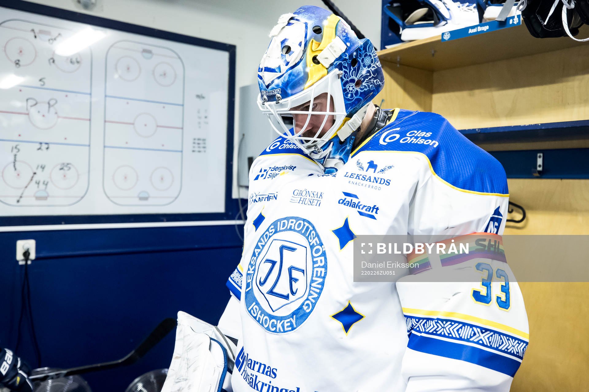Leksands målvakt Axel Brage  pride ambassadör