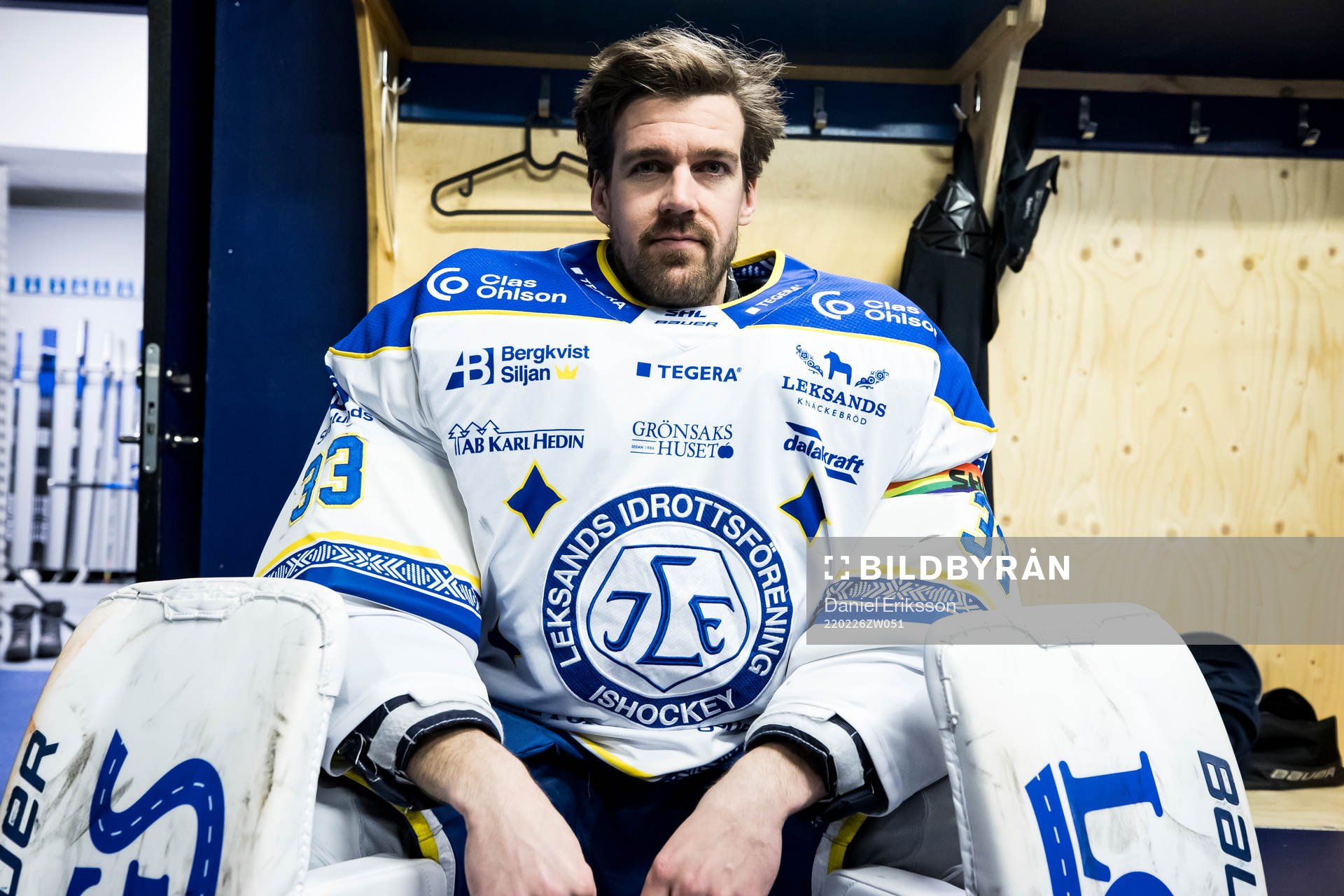 Leksands målvakt Axel Brage pride ambassadör