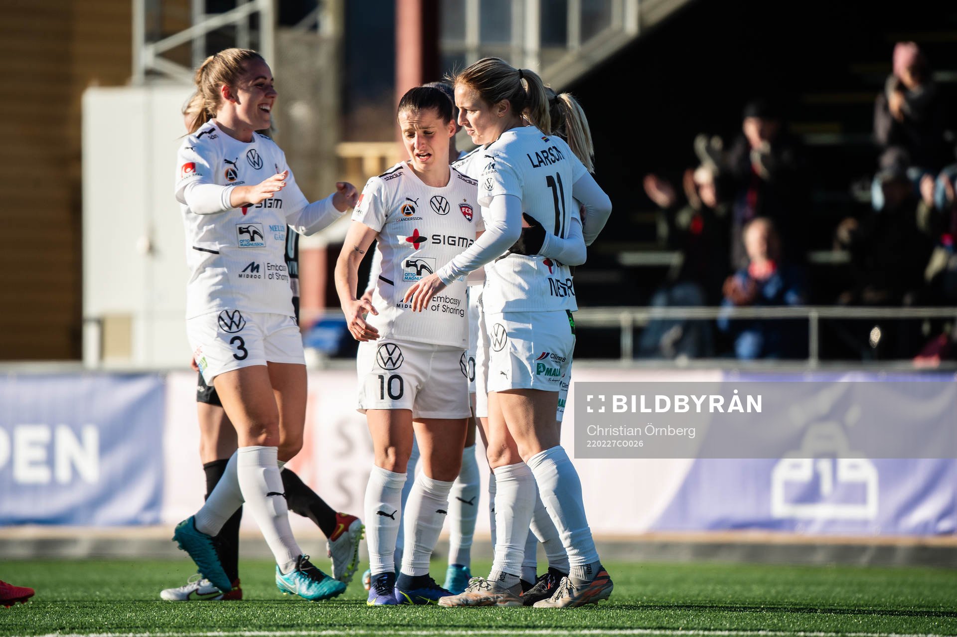 Rosengårds Gudrun Arnardottir, Jelena Cankovic och Mimmi