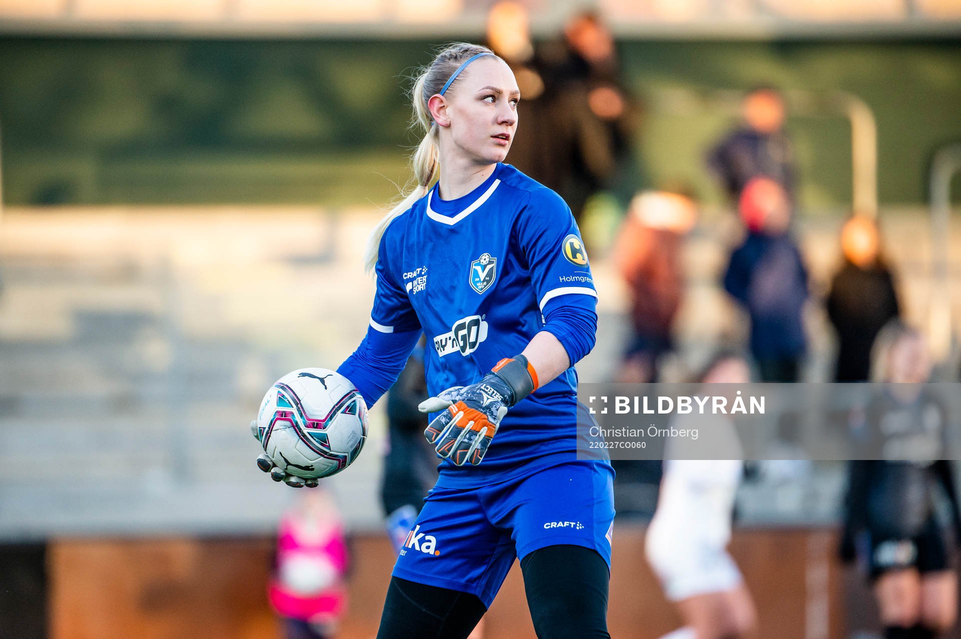 Växjös målvakt Louise Högrell Ledbetter