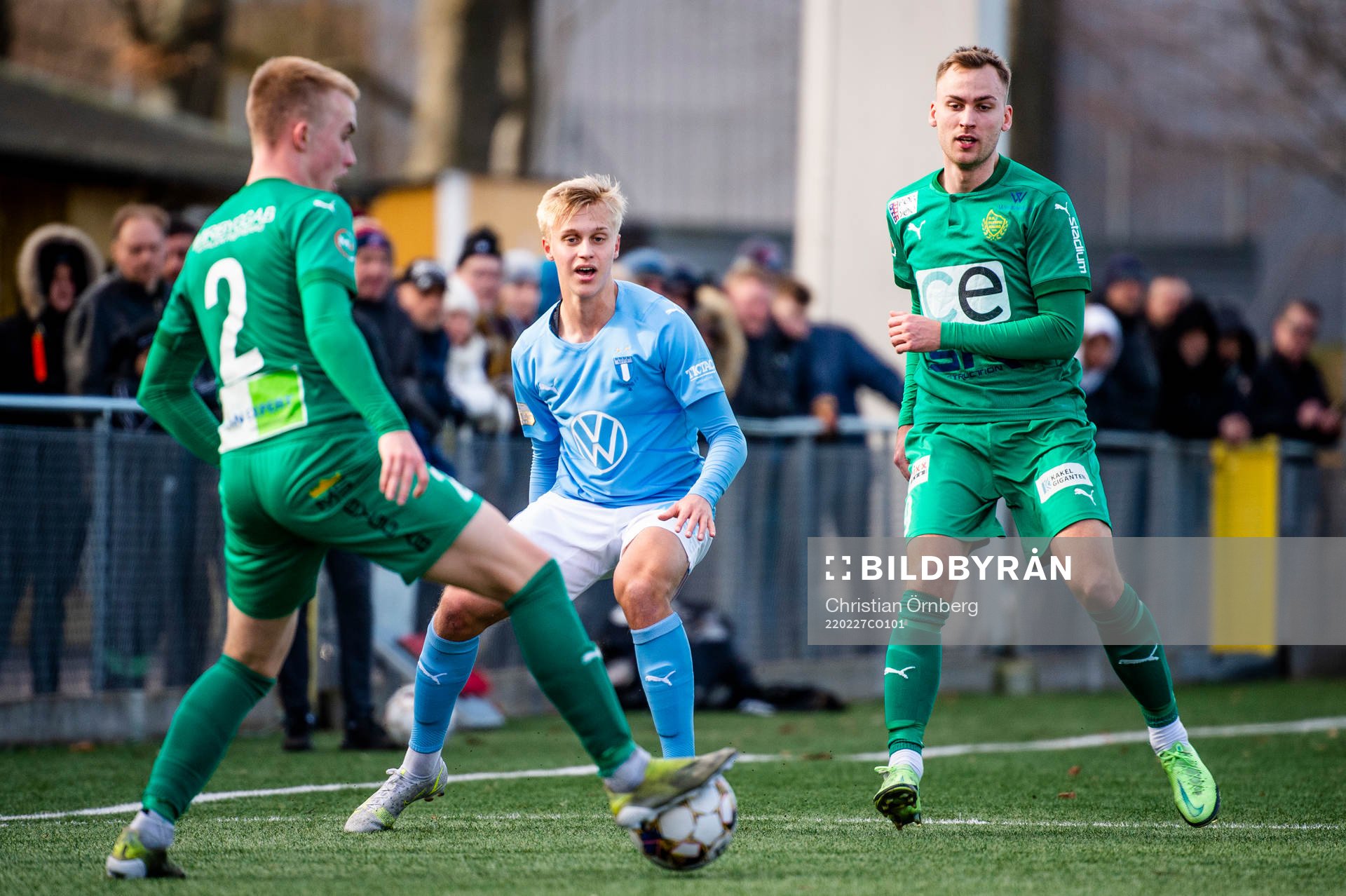 Malmö FFs Ludvig Nicklasson mot BK Olympics Totte