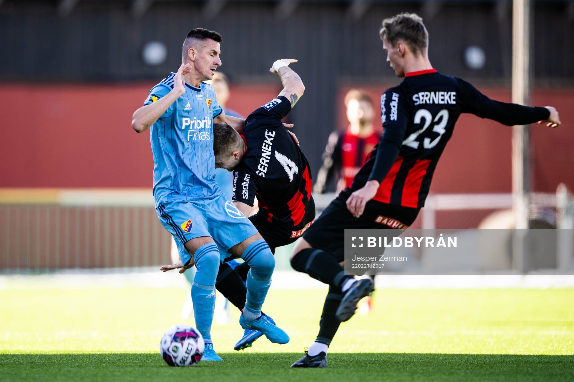 Djurgårdens Haris Radetinac mot Brommapojkarnas Amadeus