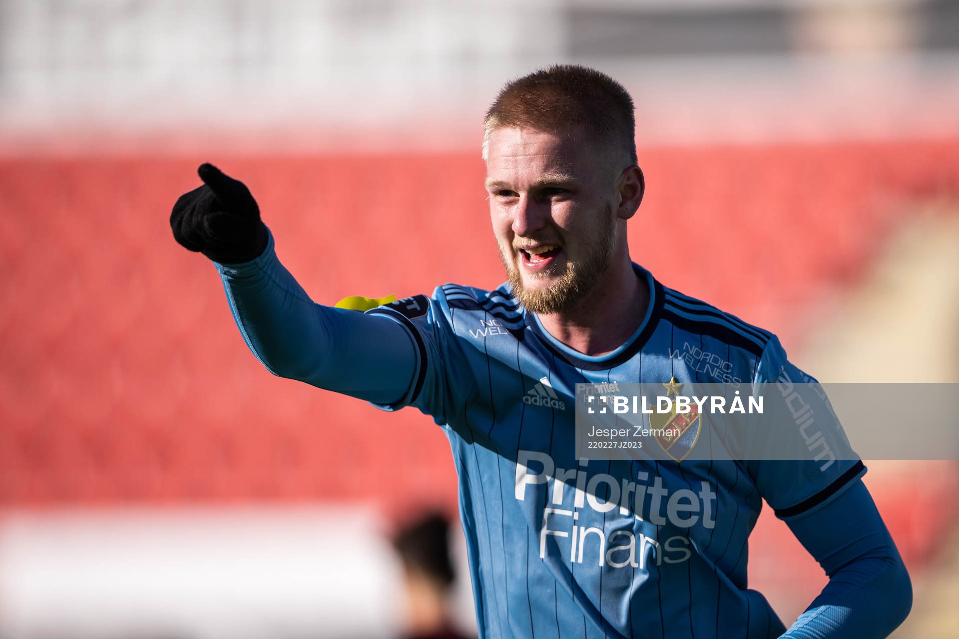 Djurgårdens Kalle Holmberg jublar