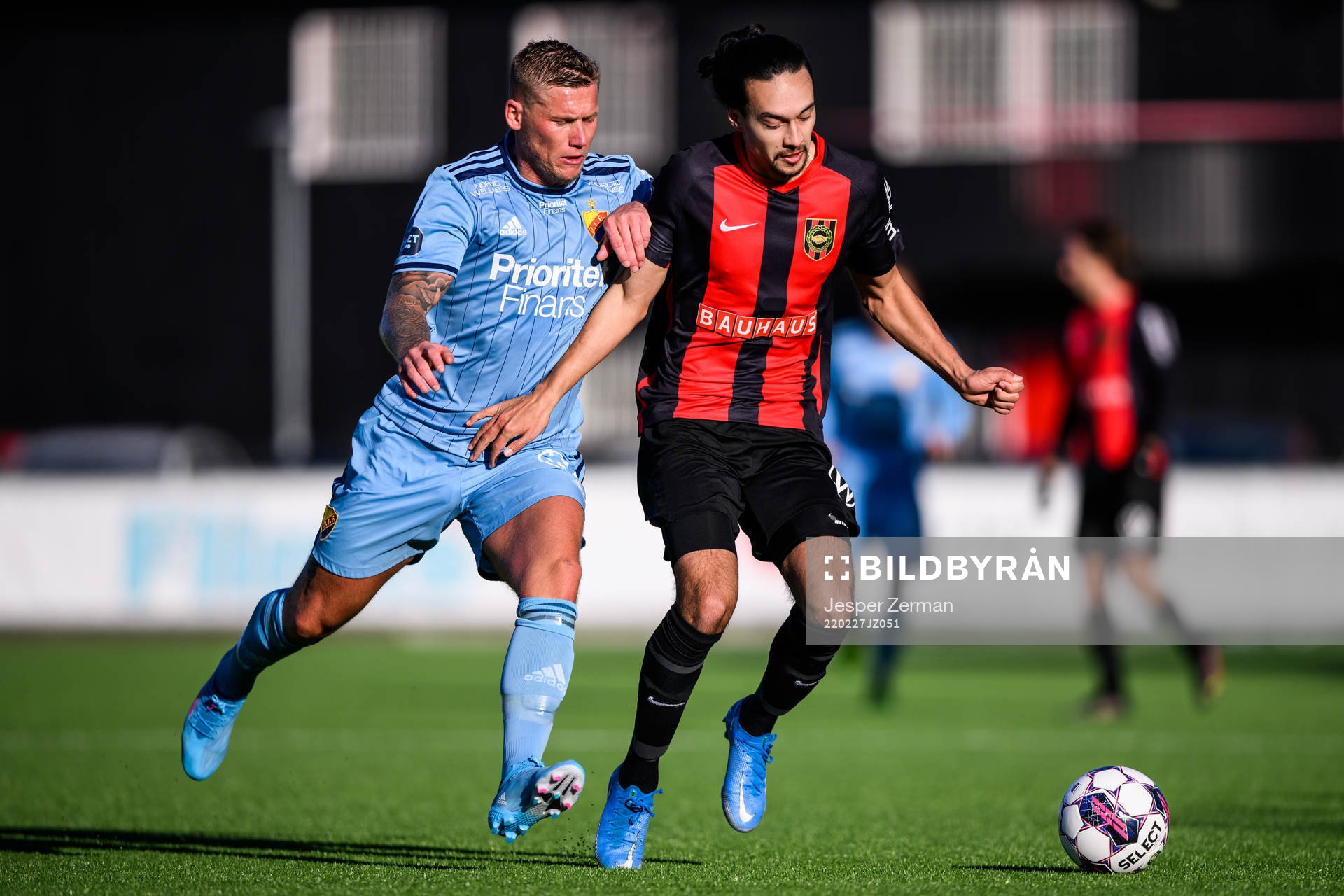 Djurgårdens Victor Edvardsen och Brommapojkarnas Monir