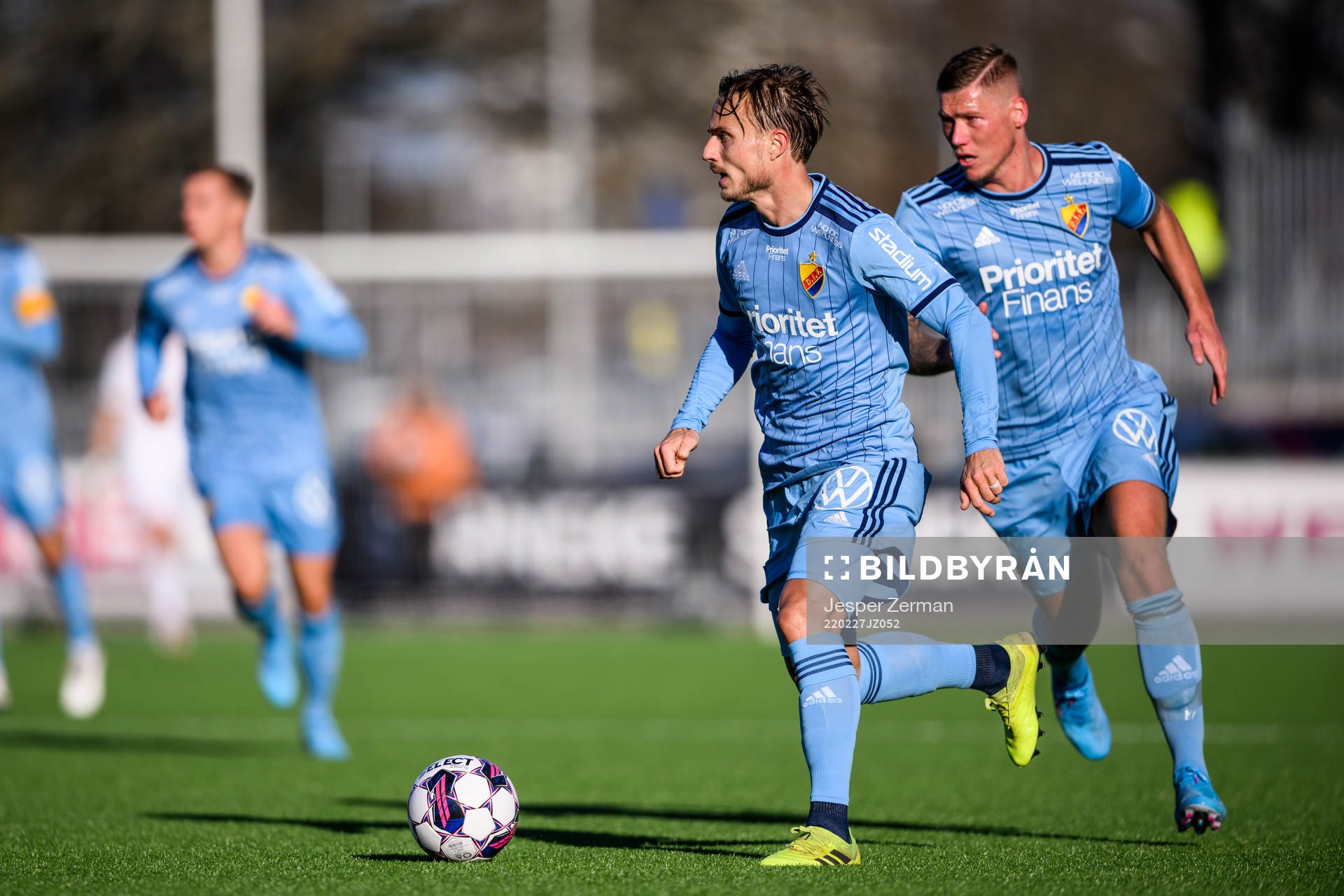 Djurgårdens Pierre Bengtsson och Victor Edvardsen