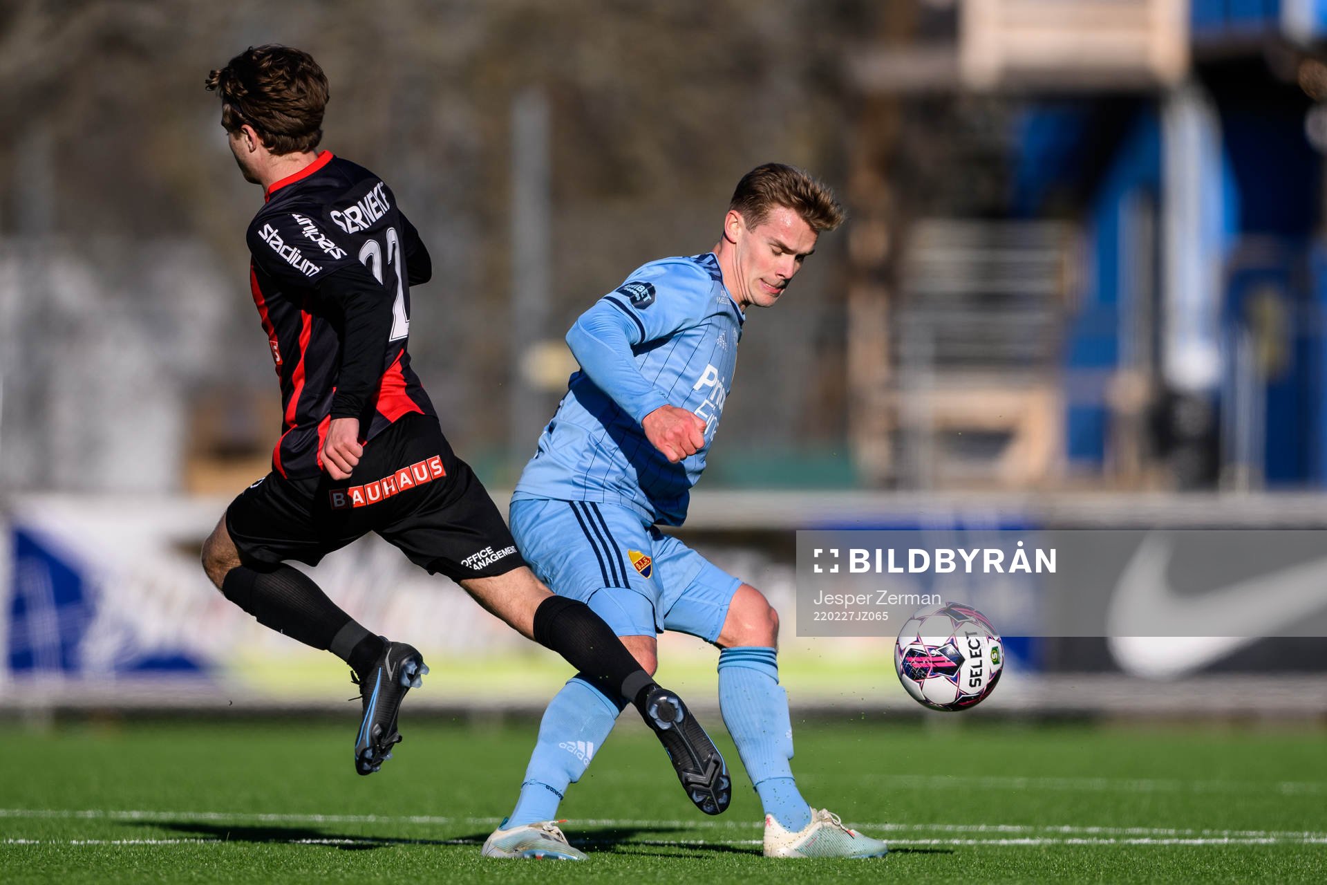 Brommapojkarnas Wilmer Odefalk och Djurgårdens Hampus