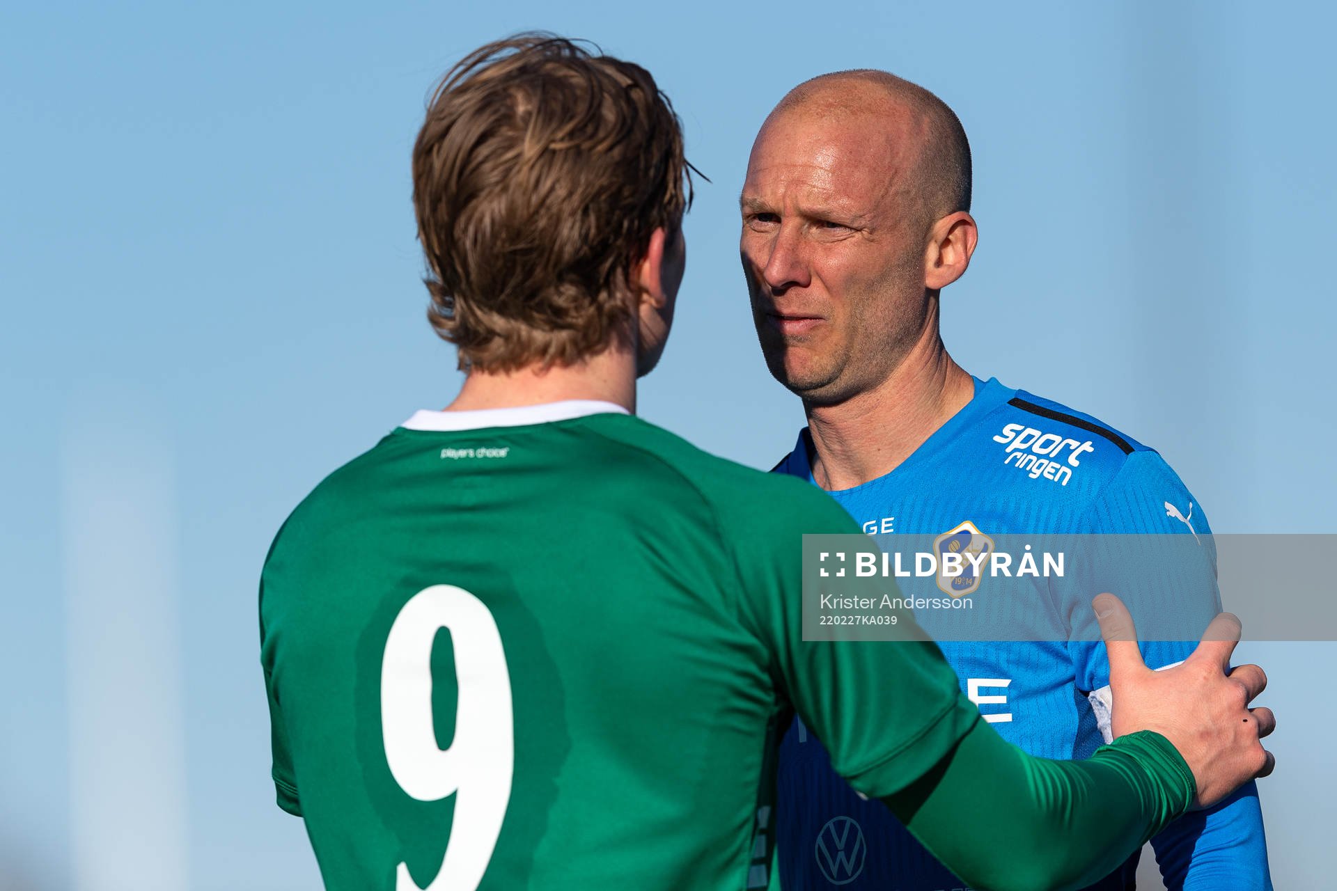 Halmstads Andreas Johansson och Brages Douglas Karlberg i