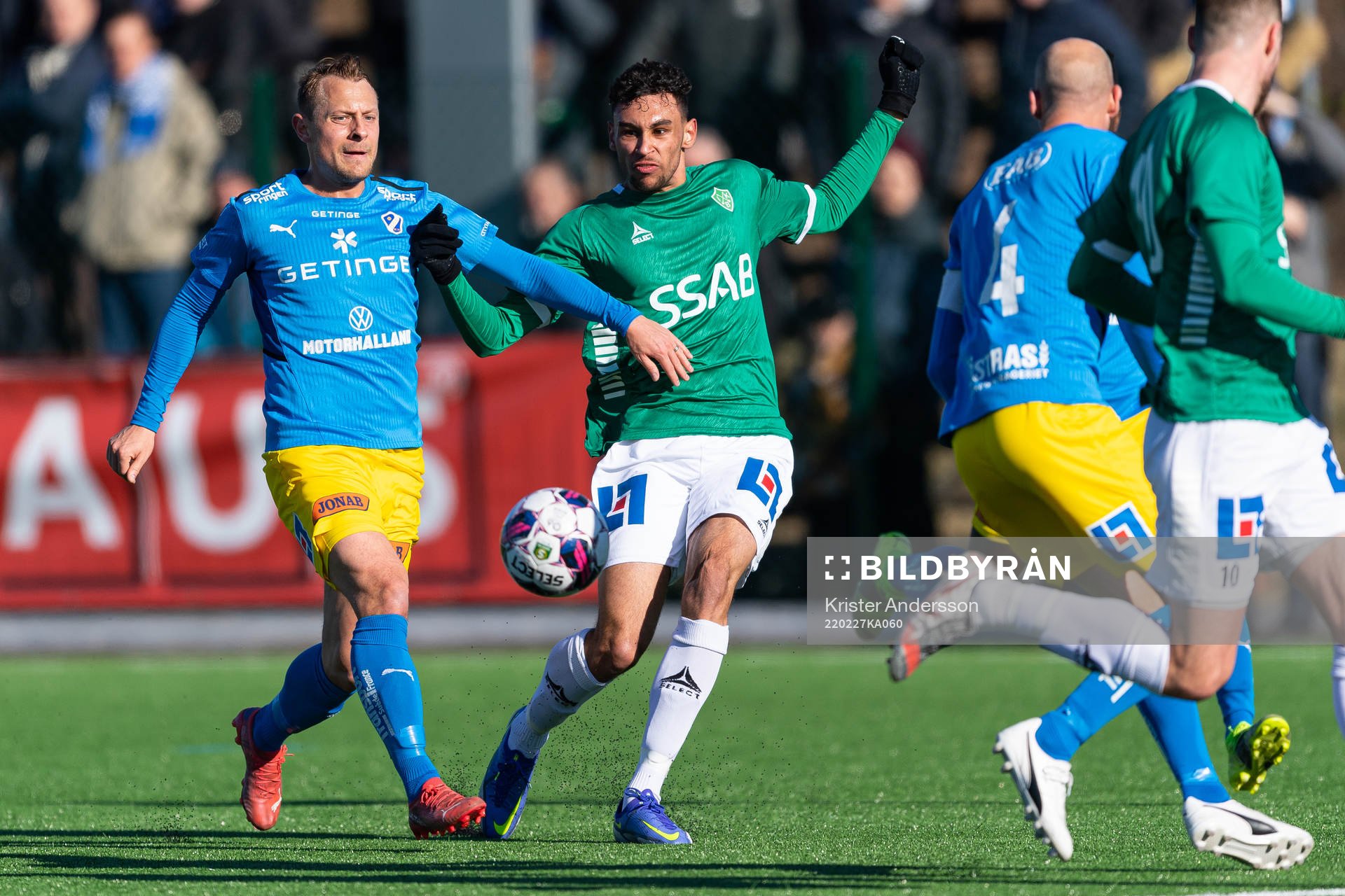 Halmstads Joel Allansson och Brages Joakim Persson