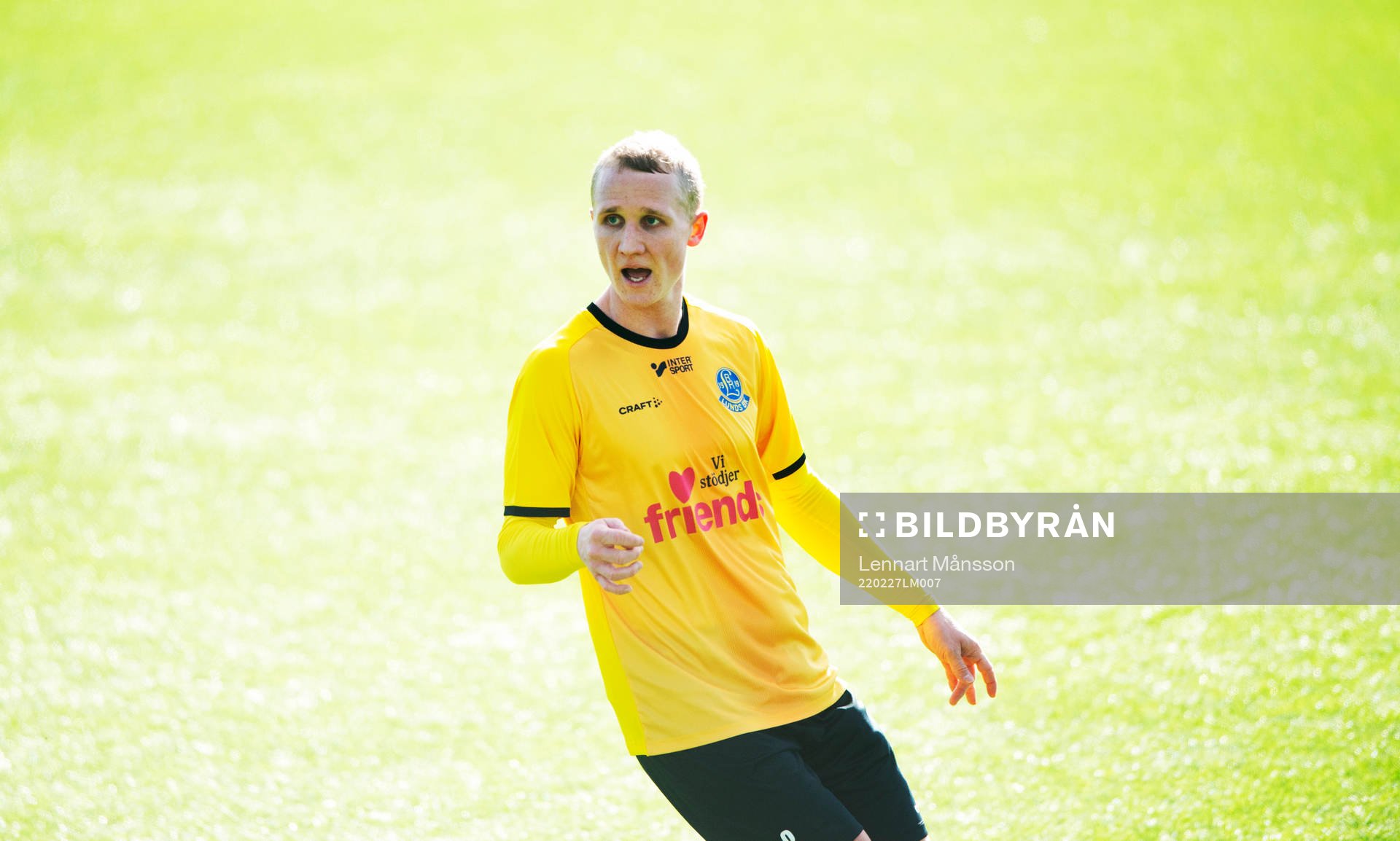 Lunds Andre Kamp i träningsmatchen mellan Lunds BK och IFK