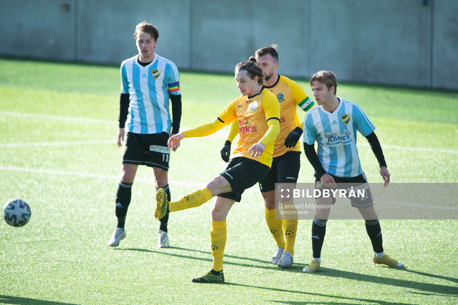 i träningsmatchen mellan Lunds BK och IFK Hässleholm i