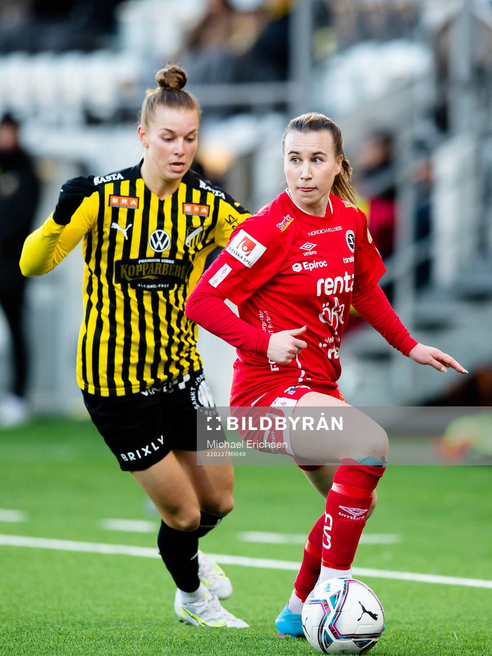Örebros Jenna Hellstrom och Häckens Dilja Yr Zomers