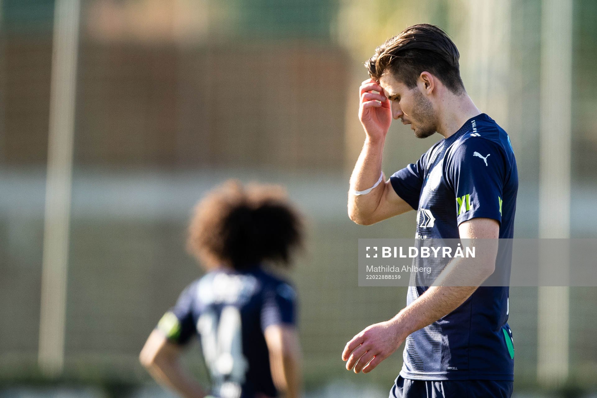 Wilhelm Loeper of Helsingborg looks dejected